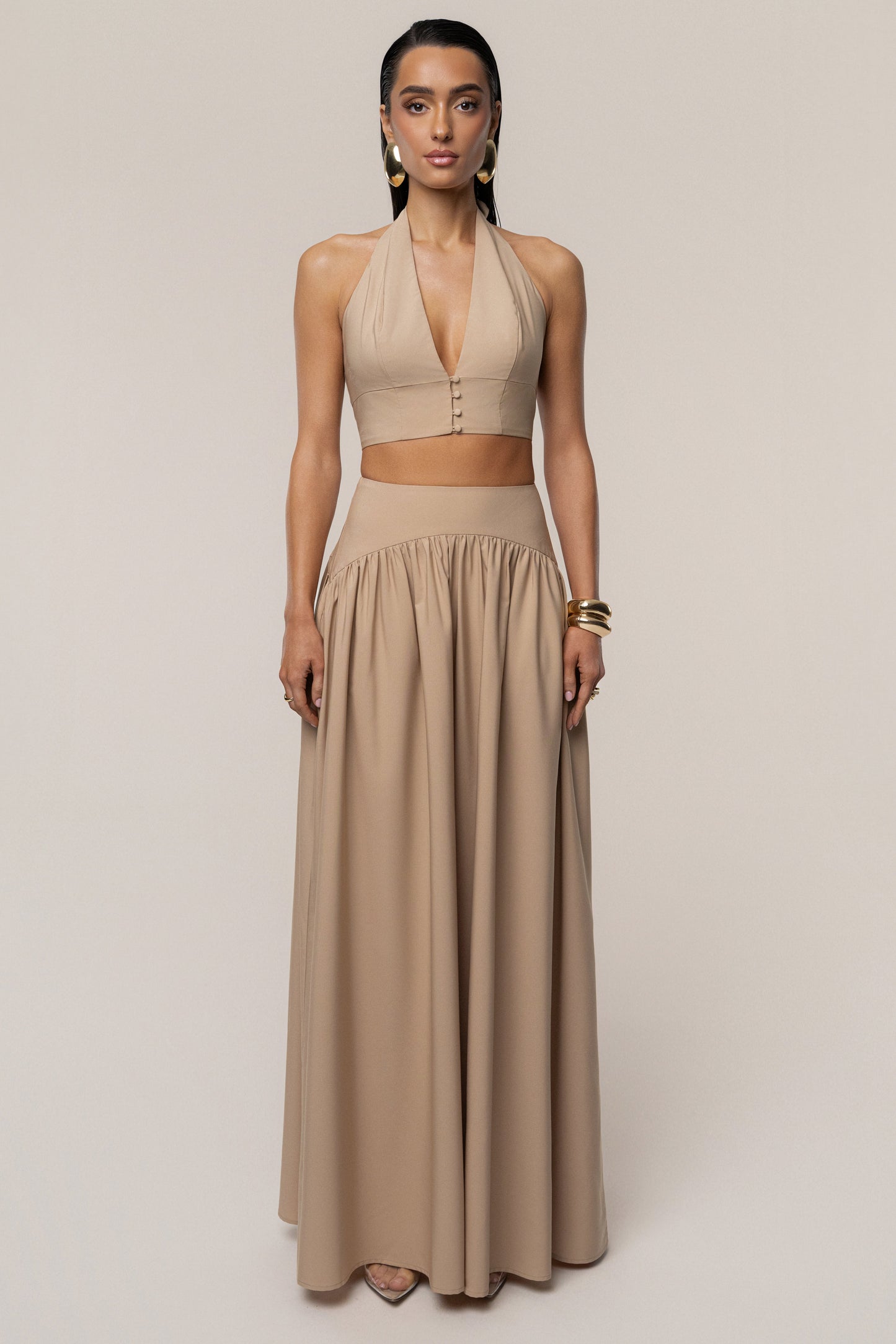 PRE-ORDER Tan Haven Skirt Set JLUXLABEL