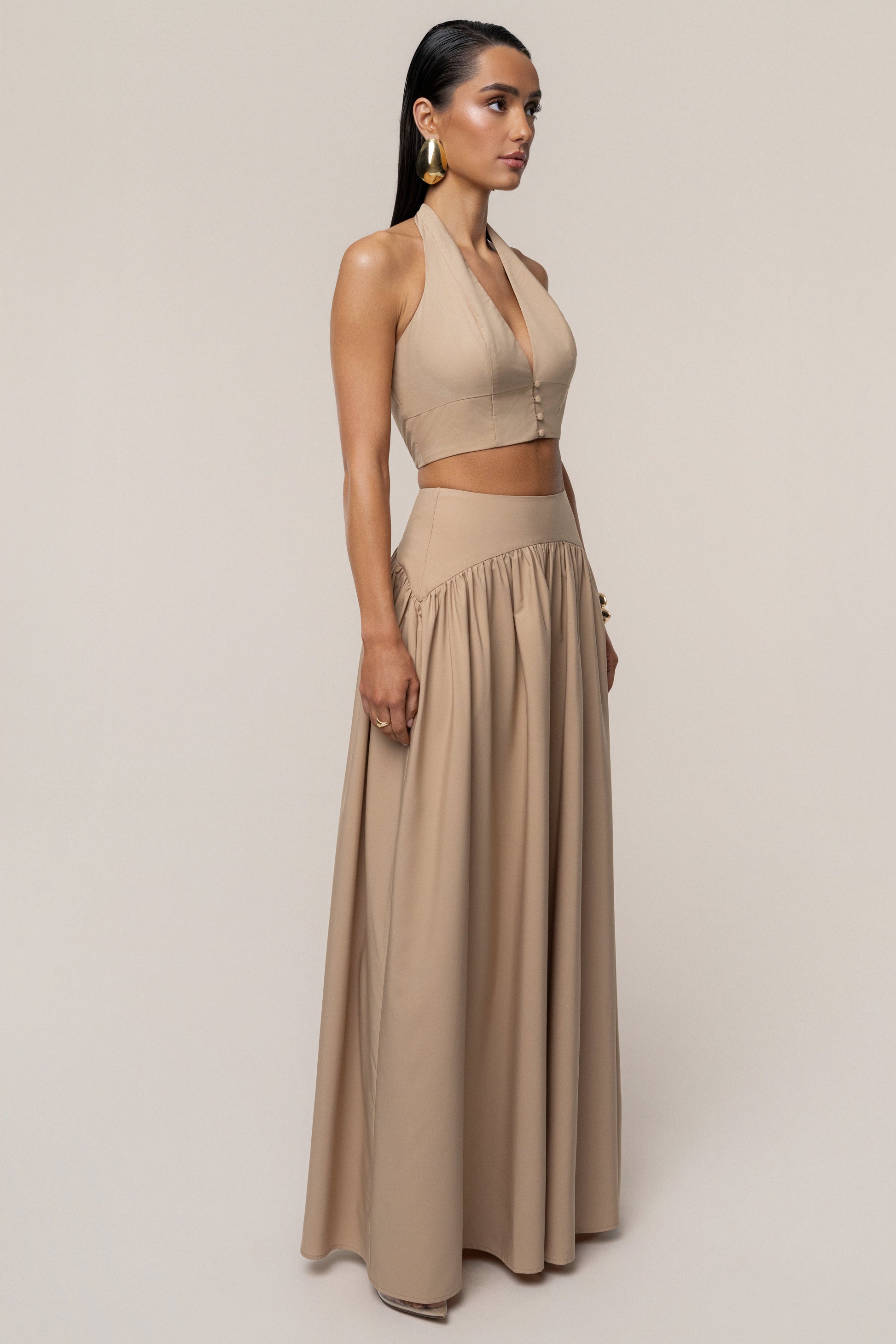PRE-ORDER Tan Haven Skirt Set JLUXLABEL