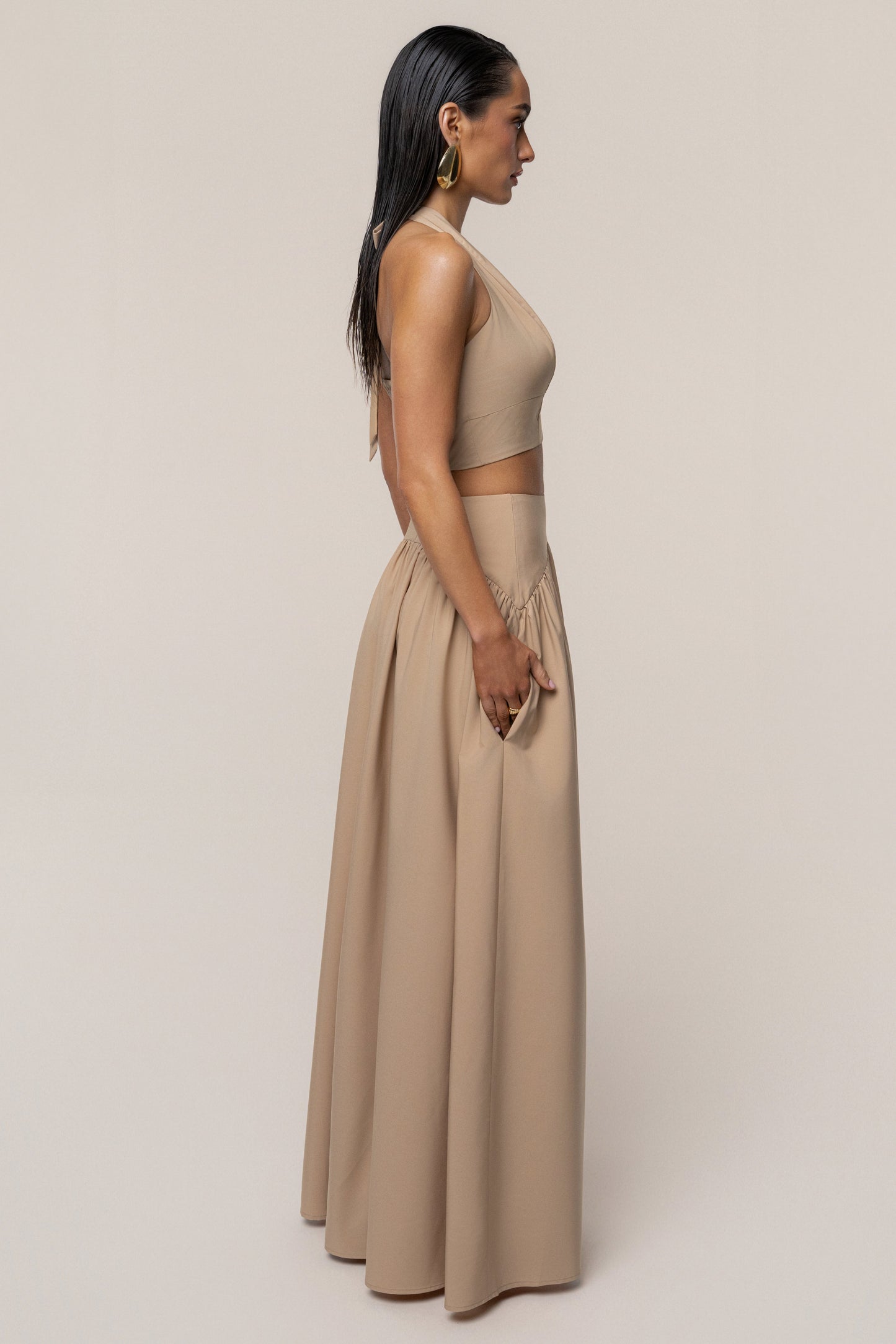 PRE-ORDER Tan Haven Skirt Set JLUXLABEL