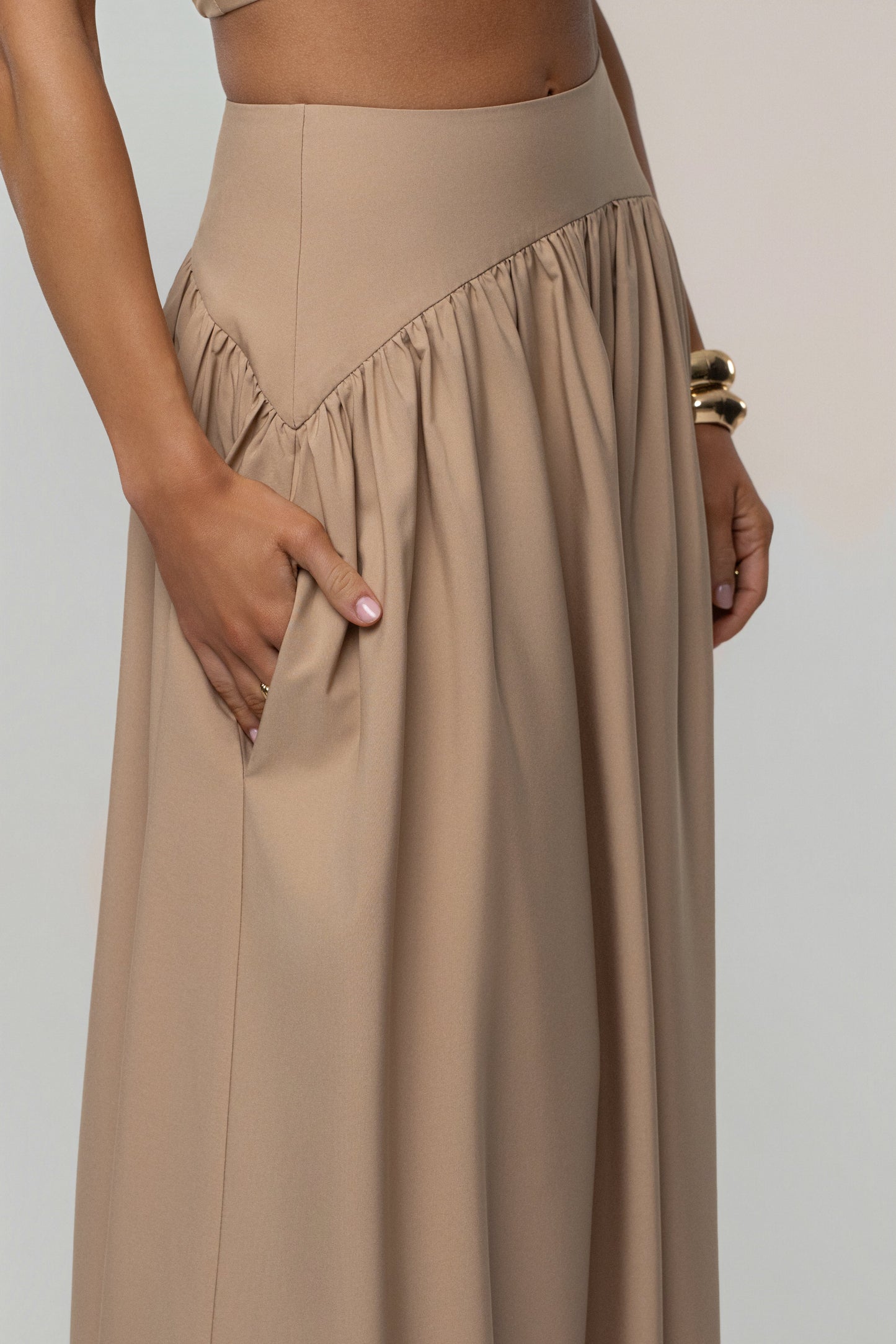 PRE-ORDER Tan Haven Skirt Set JLUXLABEL