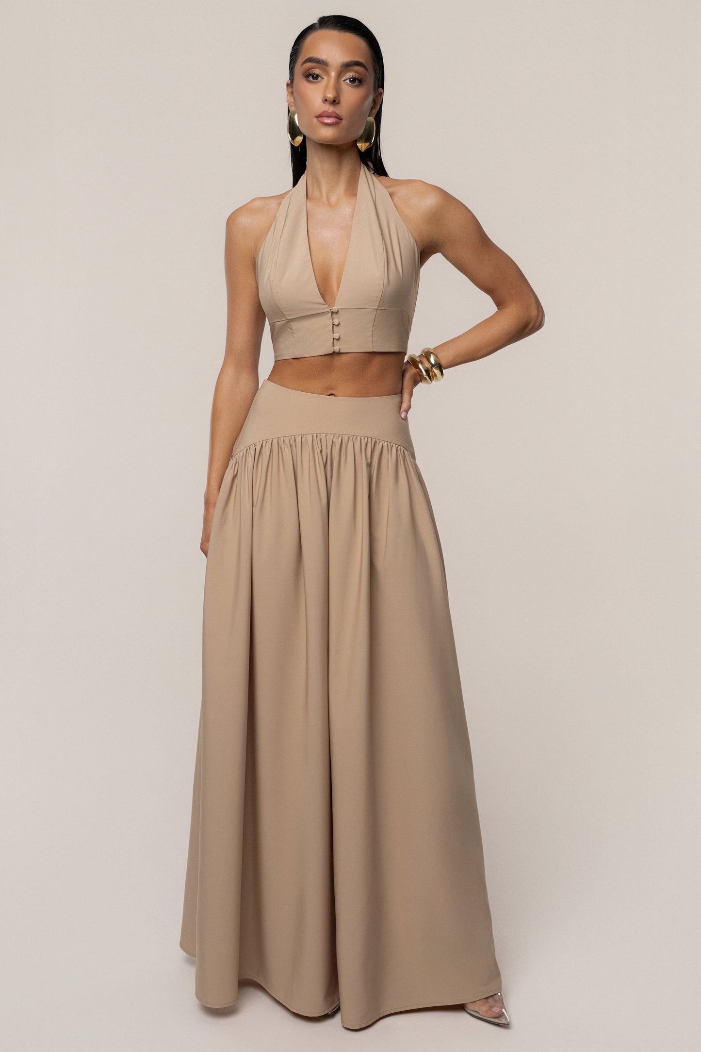 PRE-ORDER Tan Haven Skirt Set JLUXLABEL