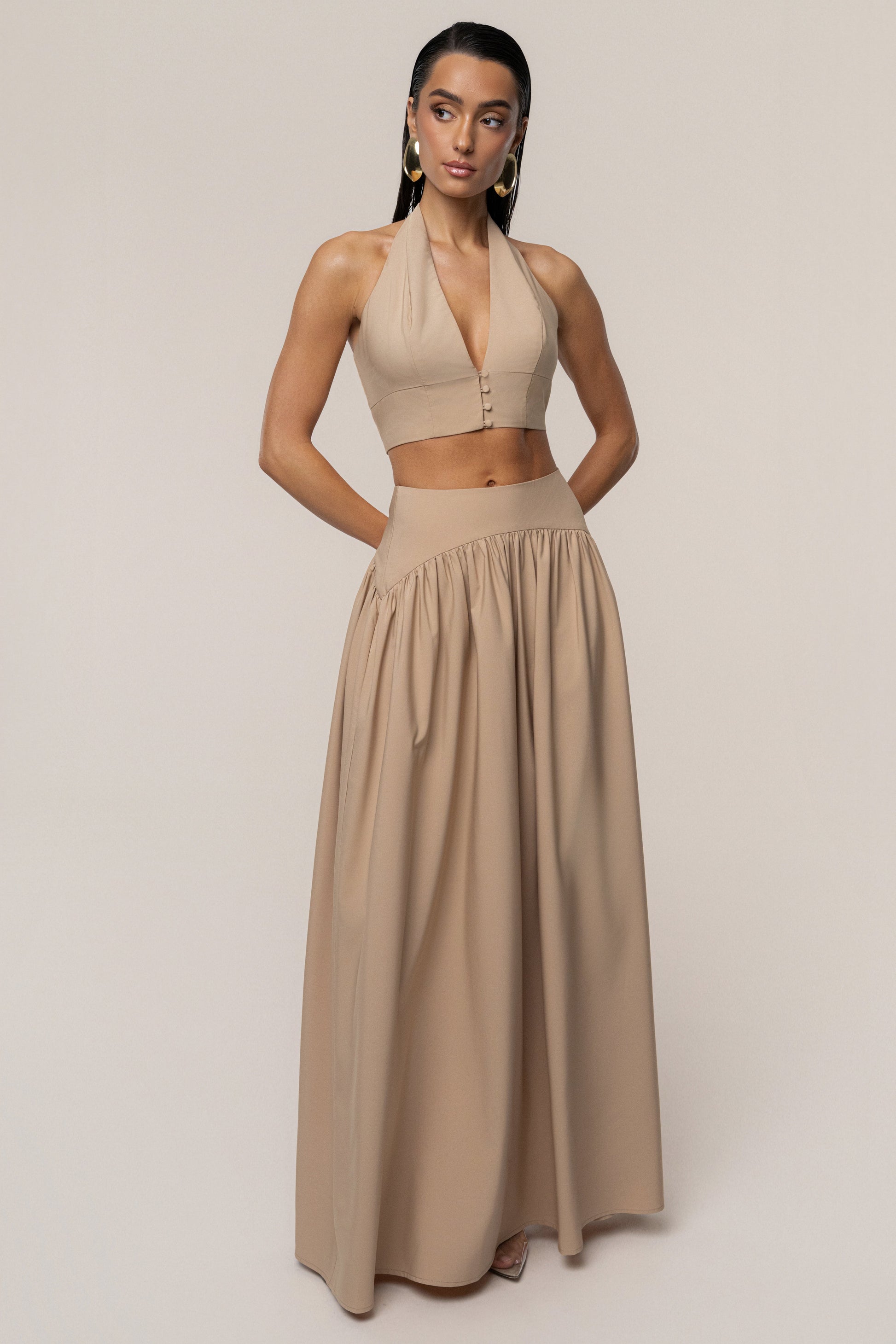 PRE-ORDER Tan Haven Skirt Set JLUXLABEL
