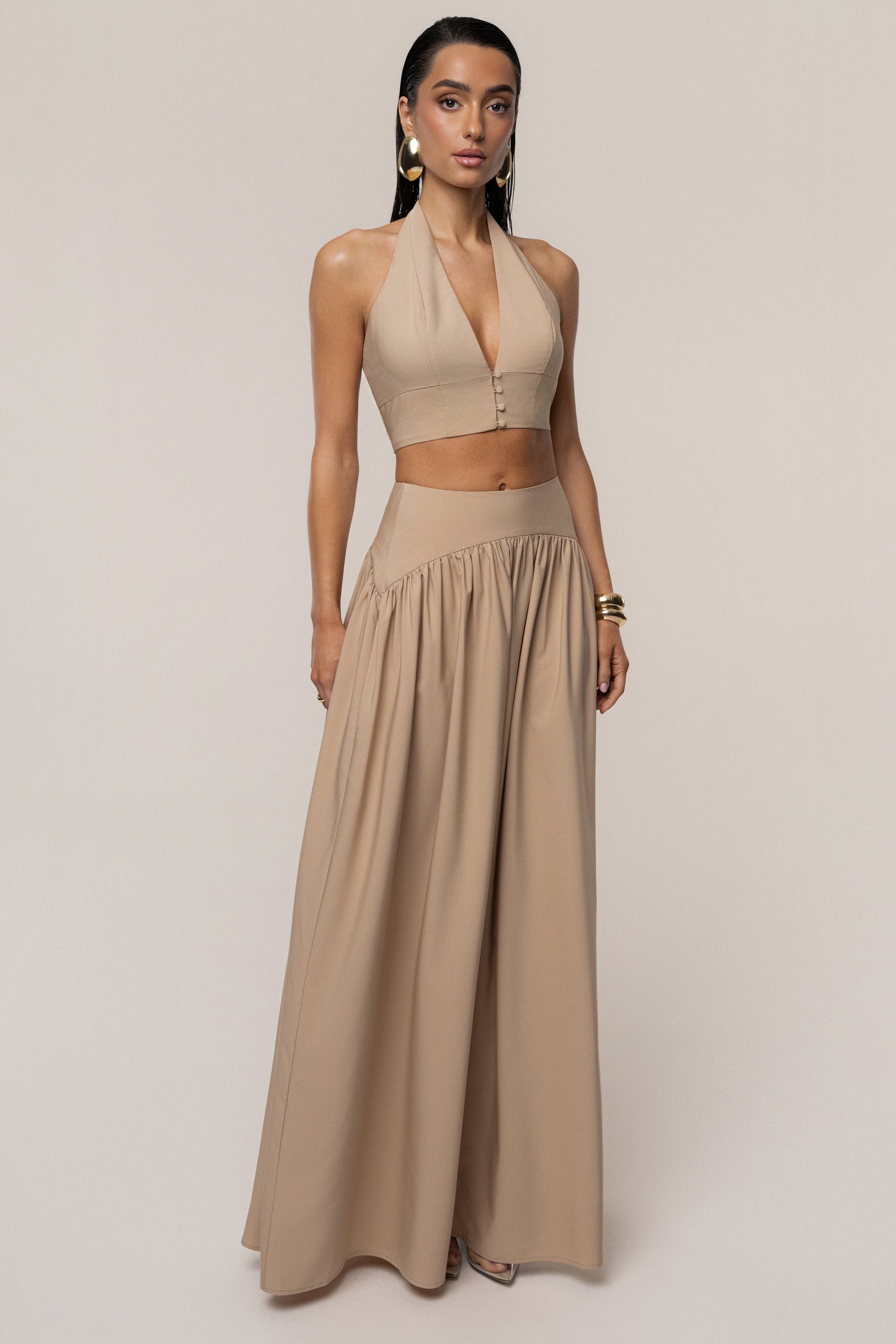 PRE-ORDER Tan Haven Skirt Set JLUXLABEL