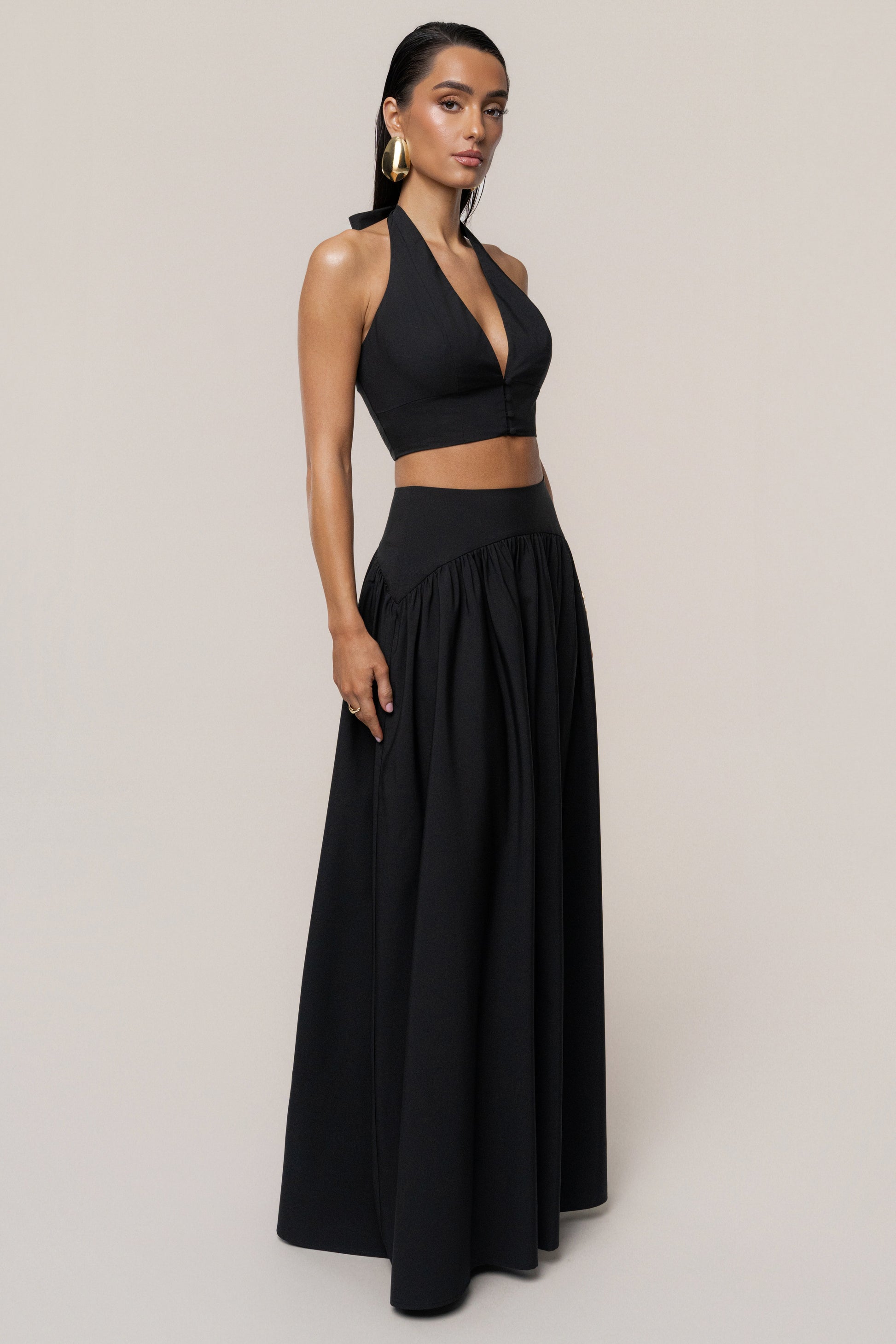 PRE-ORDER Black Haven Skirt Set JLUXLABEL