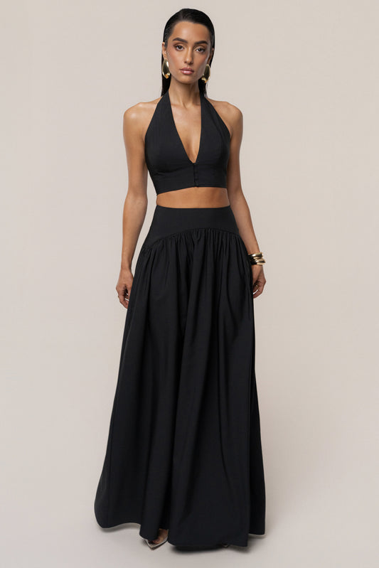 PRE-ORDER Black Haven Skirt Set JLUXLABEL