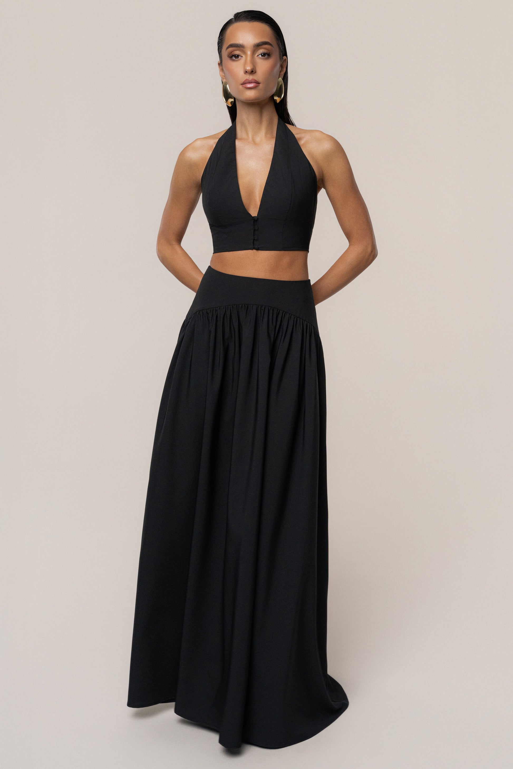 PRE-ORDER Black Haven Skirt Set JLUXLABEL