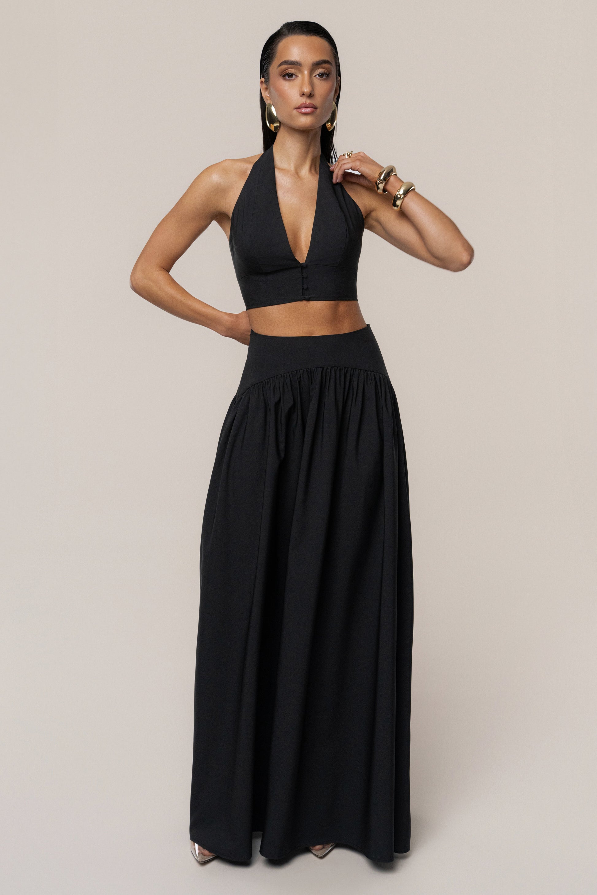 PRE-ORDER Black Haven Skirt Set JLUXLABEL