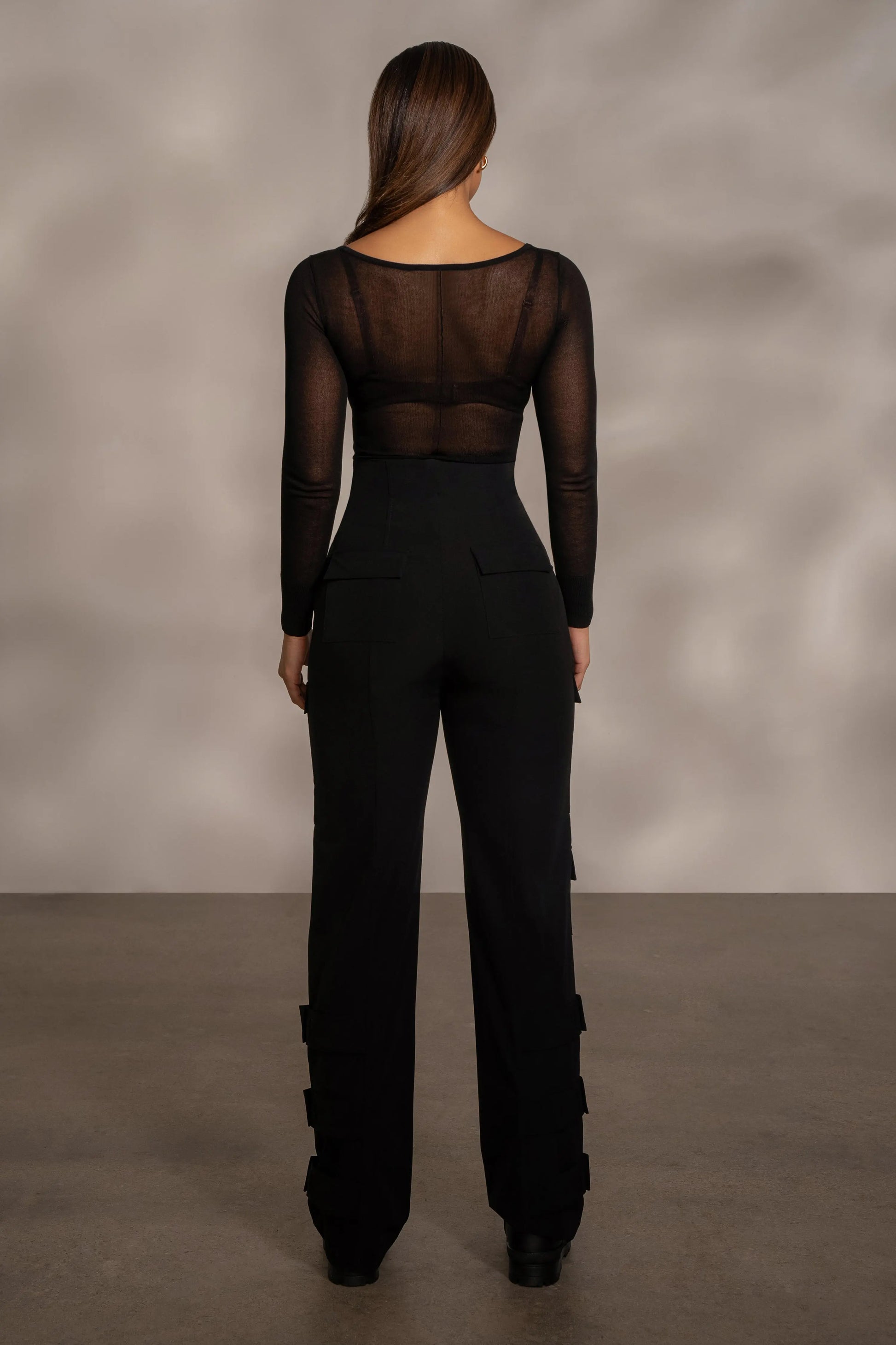 Black Nyah Nylon Utility Pants JLUXLABEL