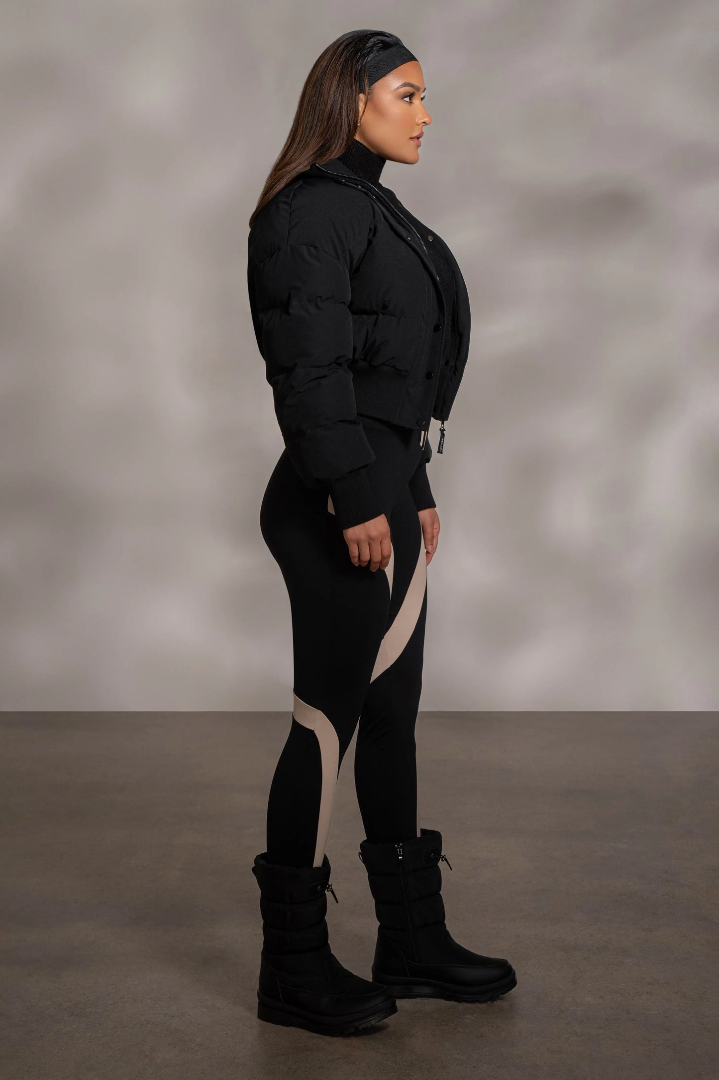 Black Valen High Waisted Leggings JLUXLABEL