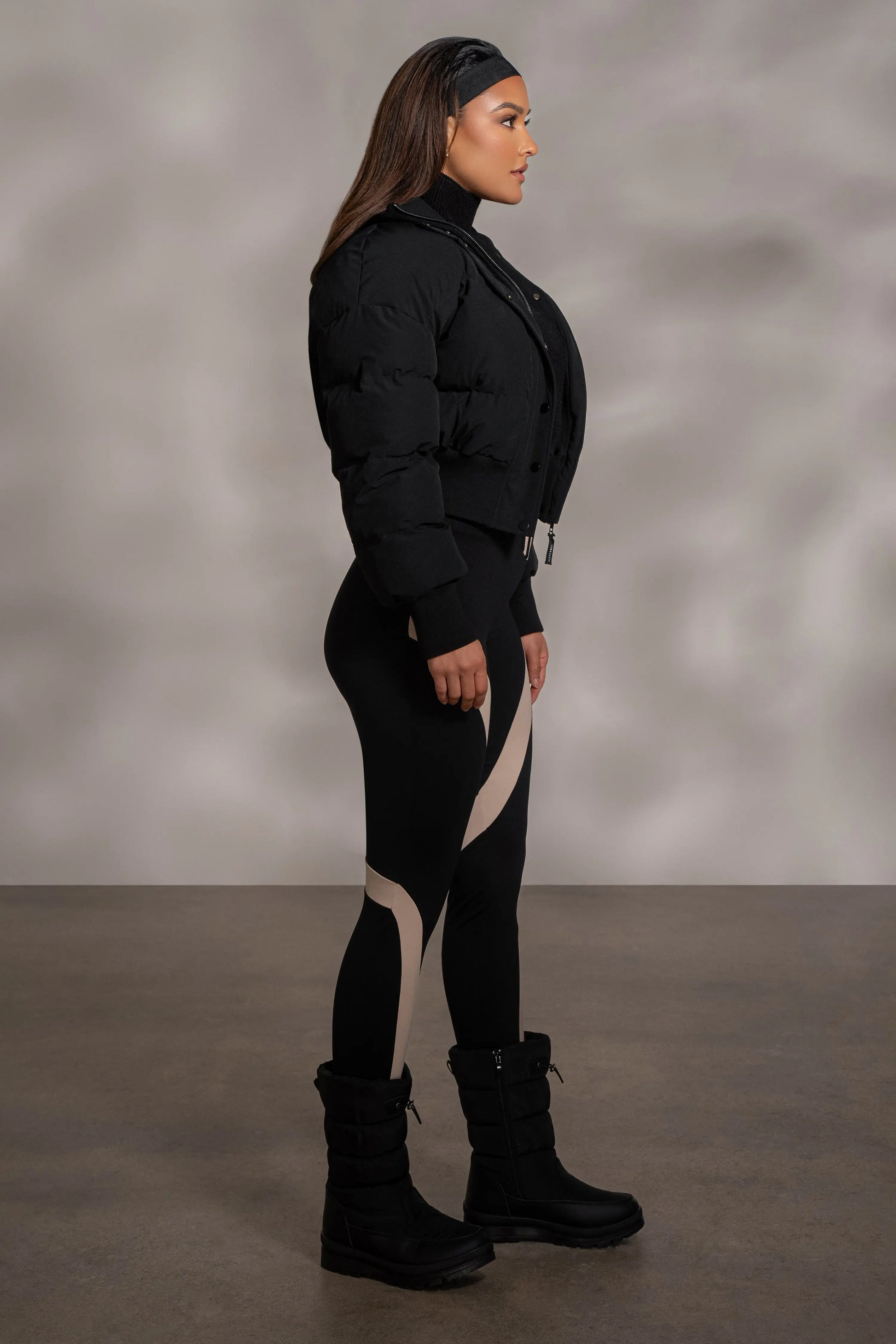 Black Valen High Waisted Leggings JLUXLABEL