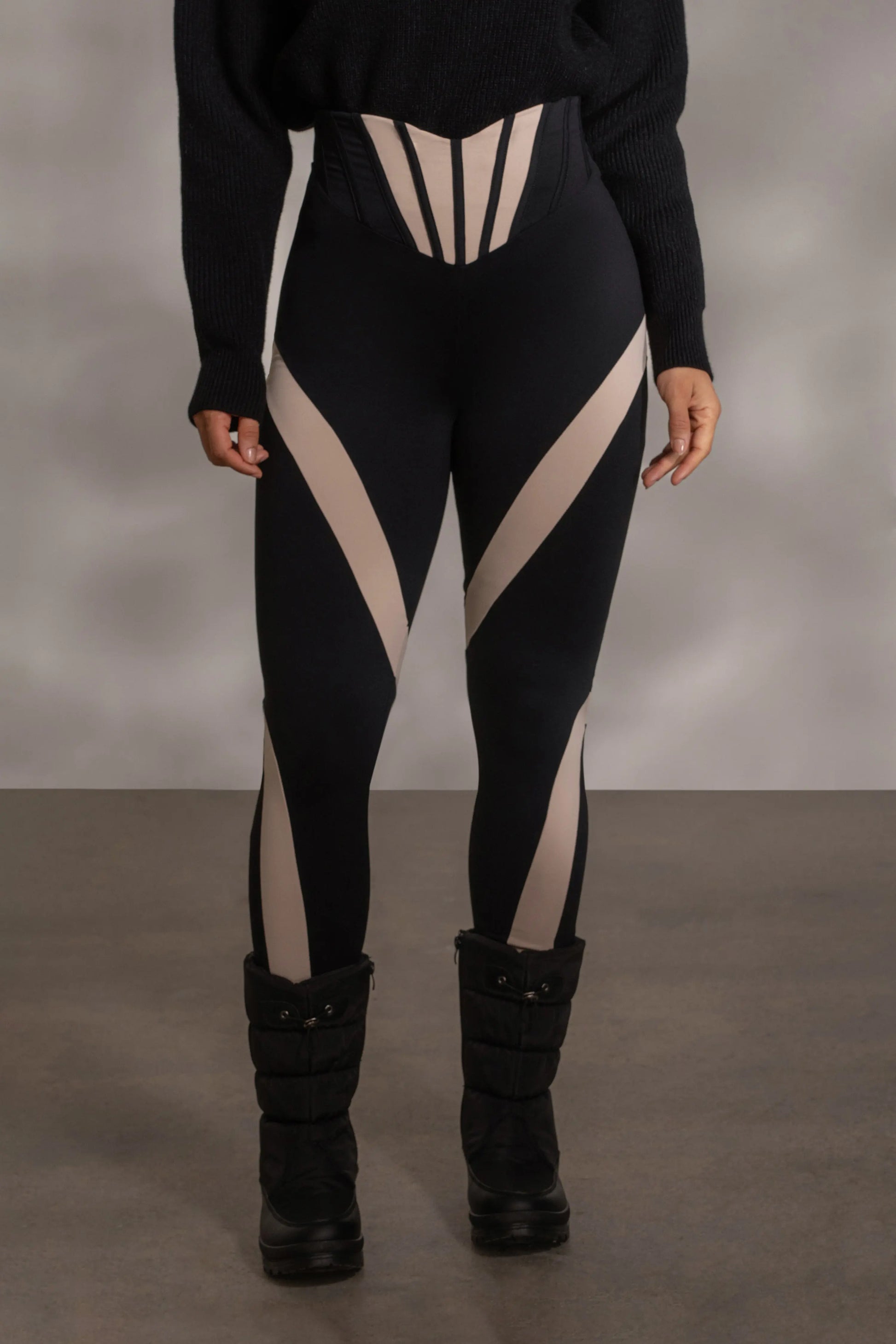 Black Valen High Waisted Leggings JLUXLABEL