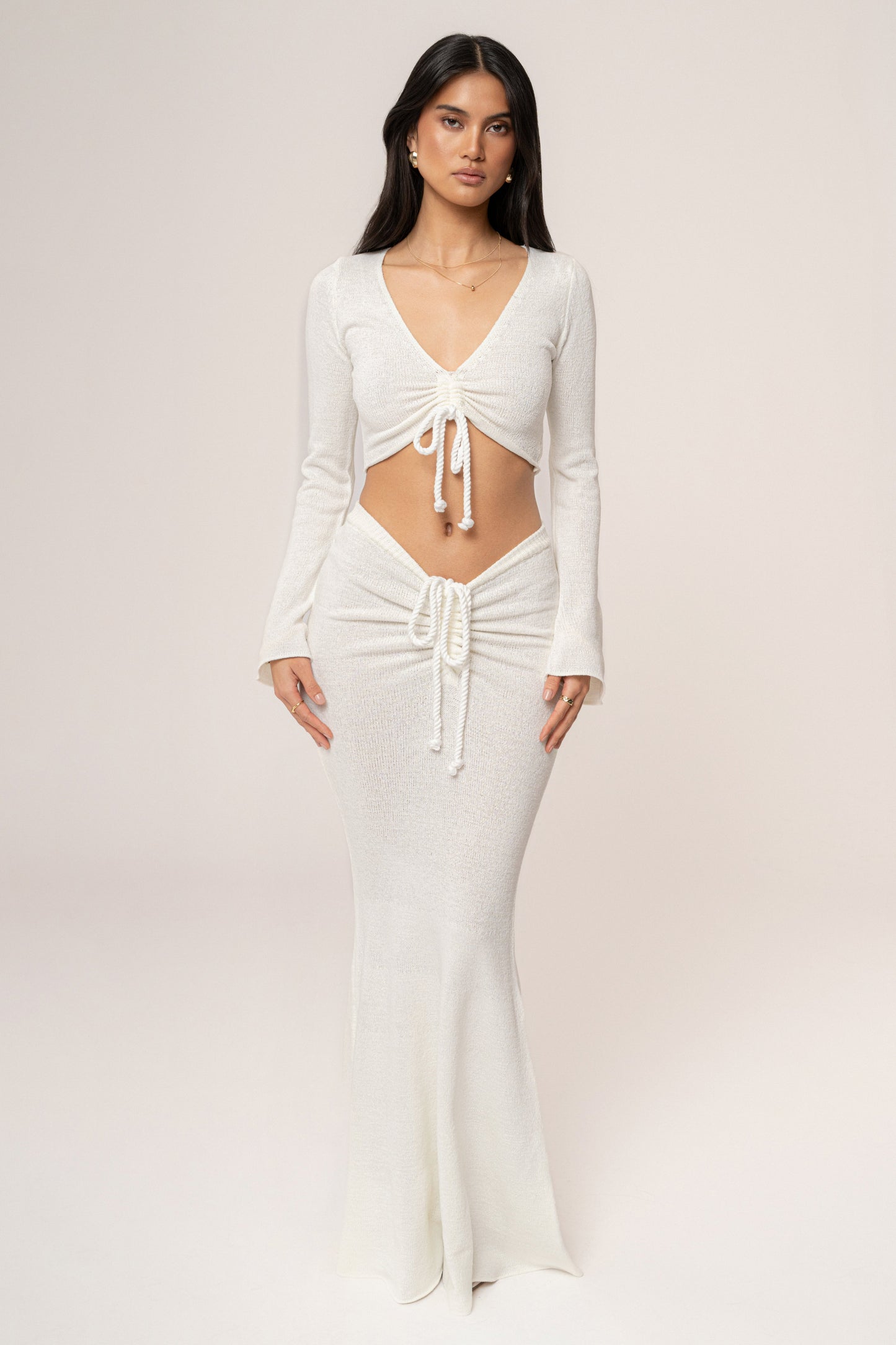 Ivory Resort Two-Piece Skirt Set