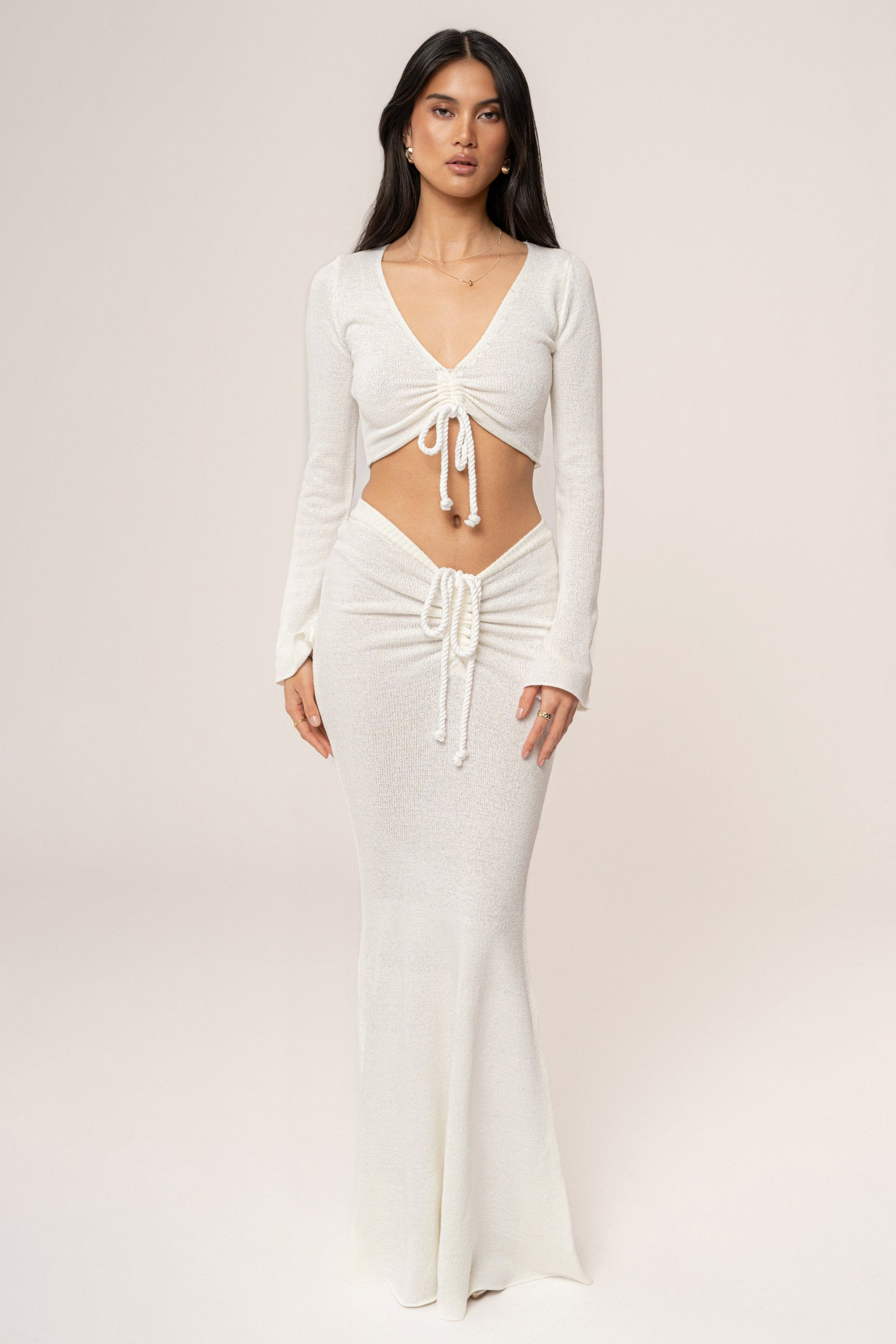 Ivory Resort Two-Piece Skirt Set