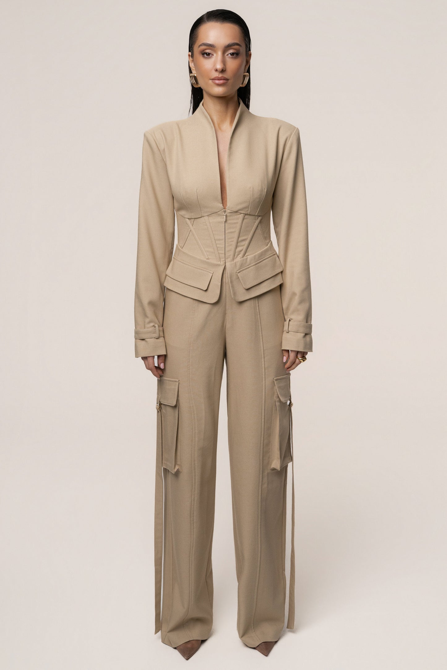 Stone Day Off Cargo Jumpsuit JLUXLABEL