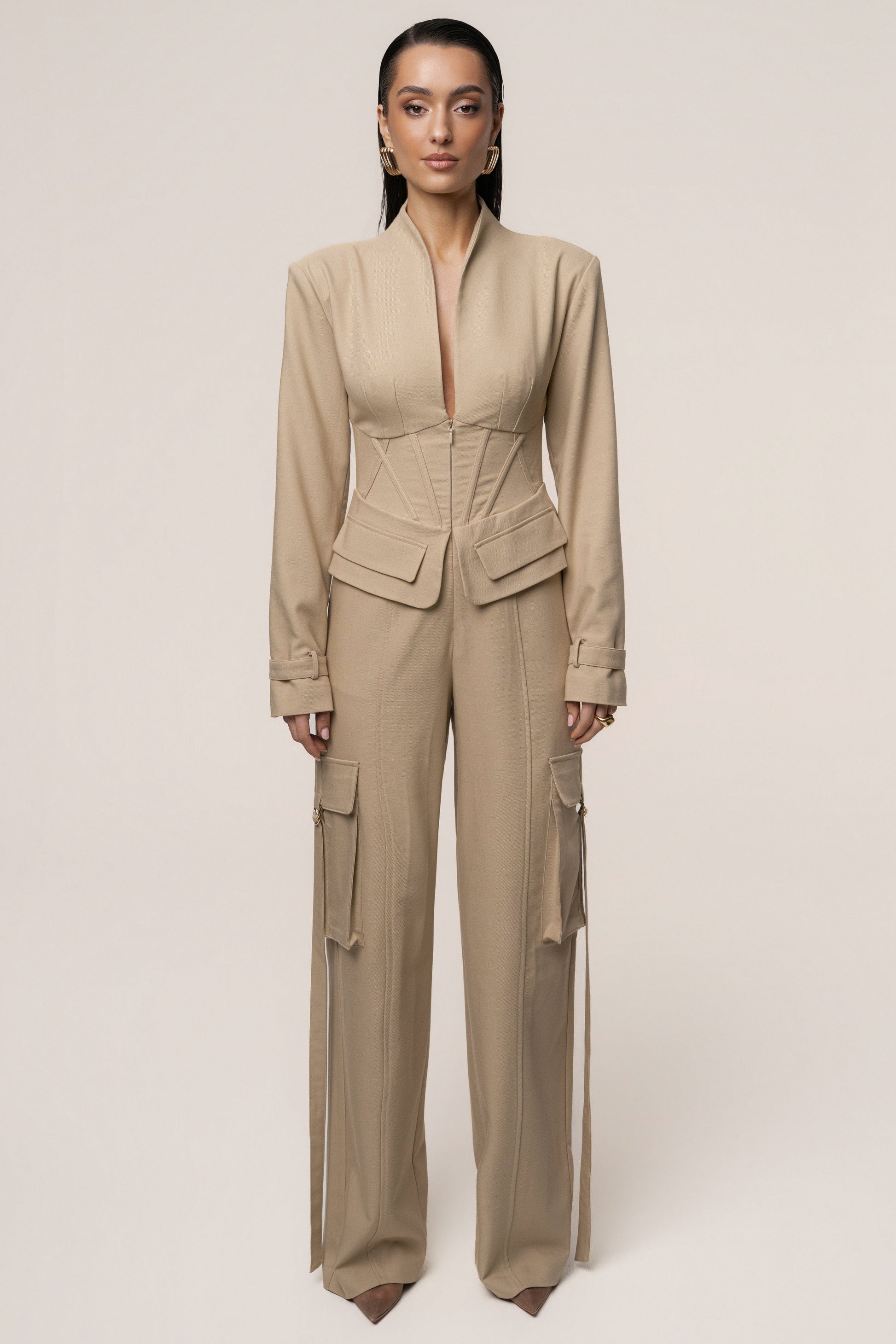 Stone Day Off Cargo Jumpsuit JLUXLABEL