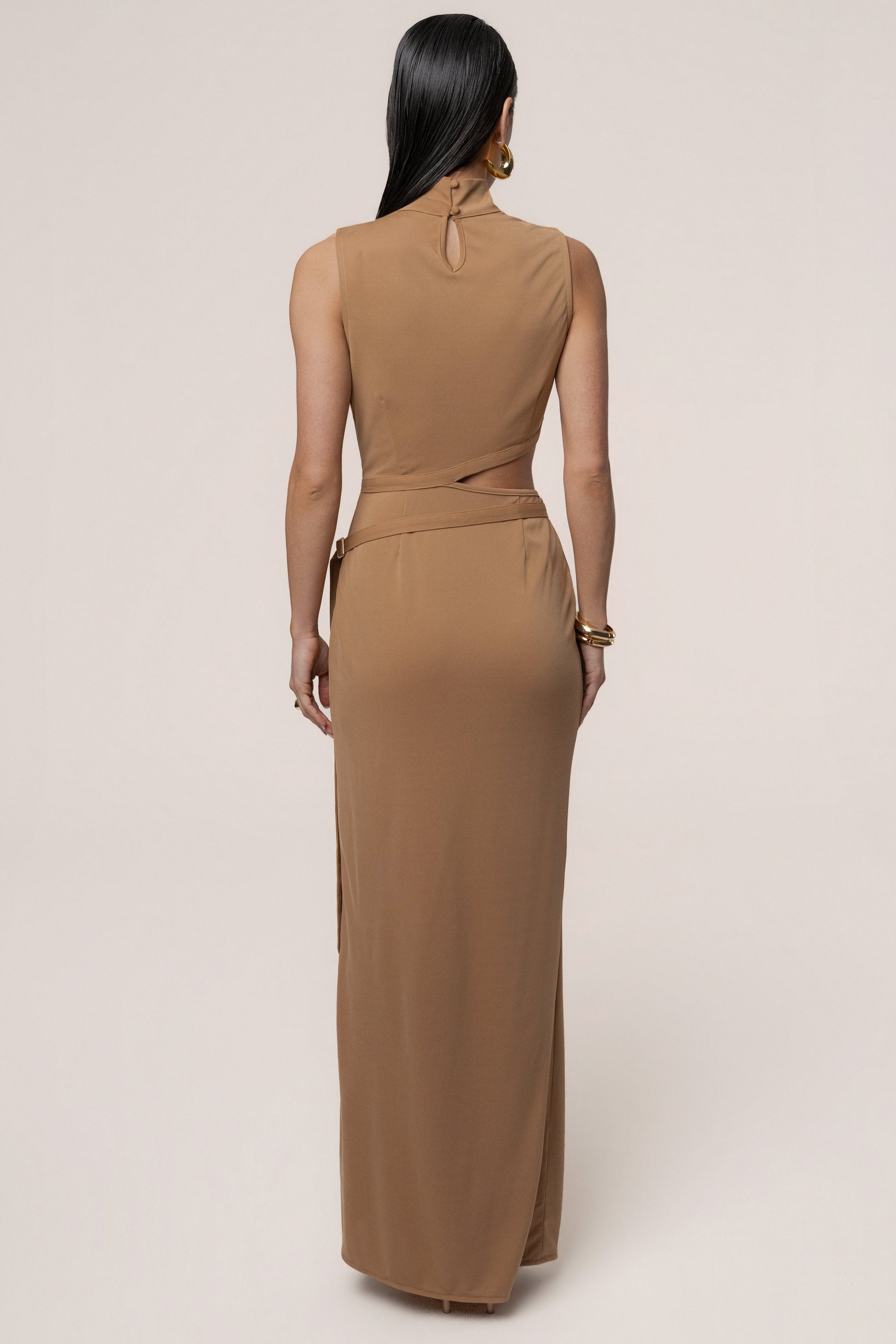 Tan Behind The Scenes Dress JLUXLABEL