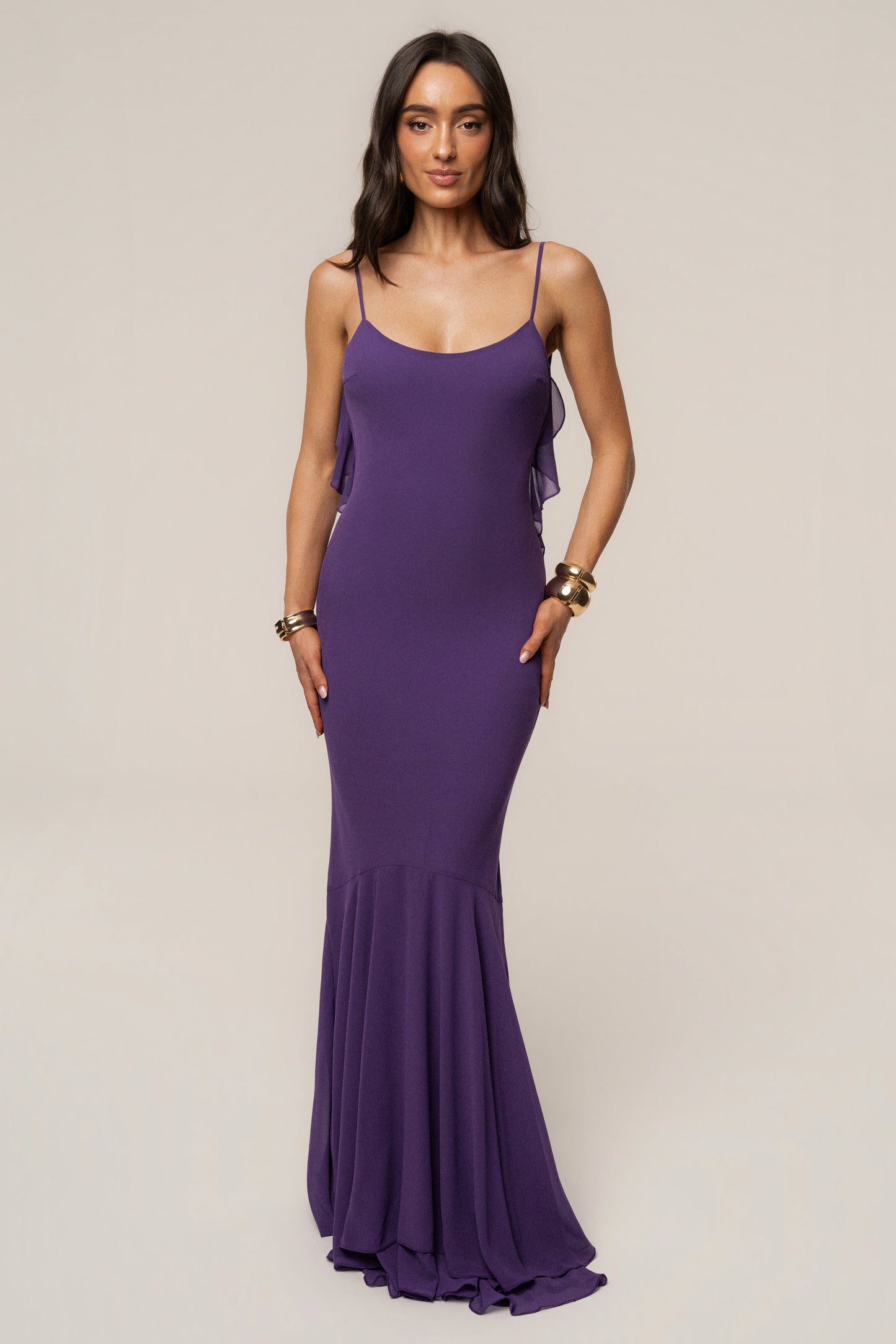 Purple Midnight Romance Maxi Dress JLUXLABEL