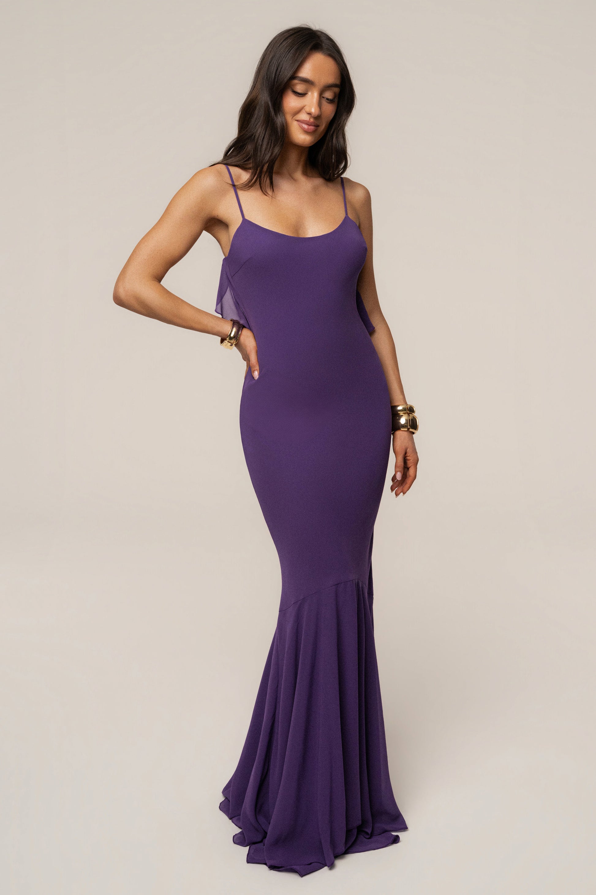 Purple Midnight Romance Maxi Dress JLUXLABEL