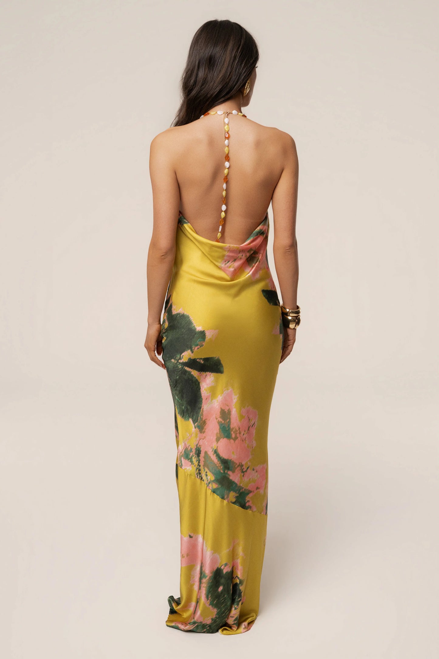 PRE-ORDER Yellow Print Bethani Maxi Dress JLUXLABEL