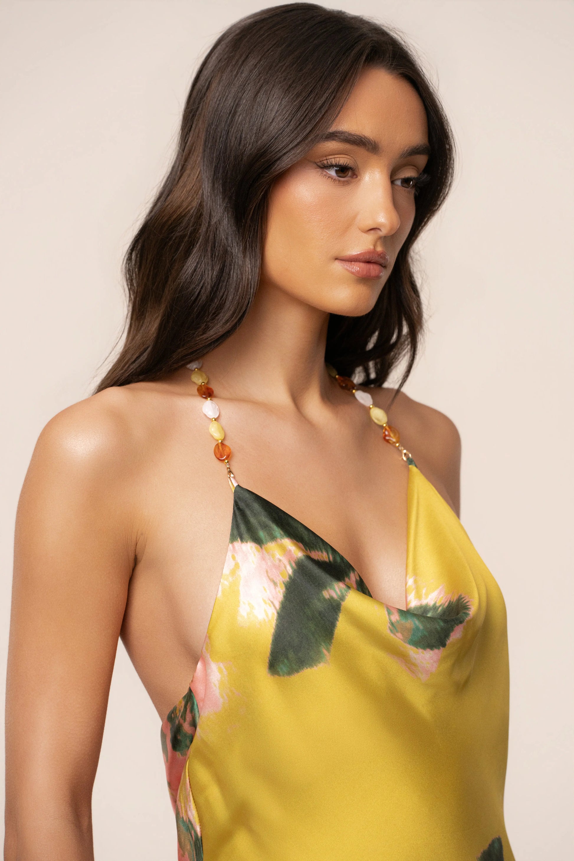 PRE-ORDER Yellow Print Bethani Maxi Dress JLUXLABEL
