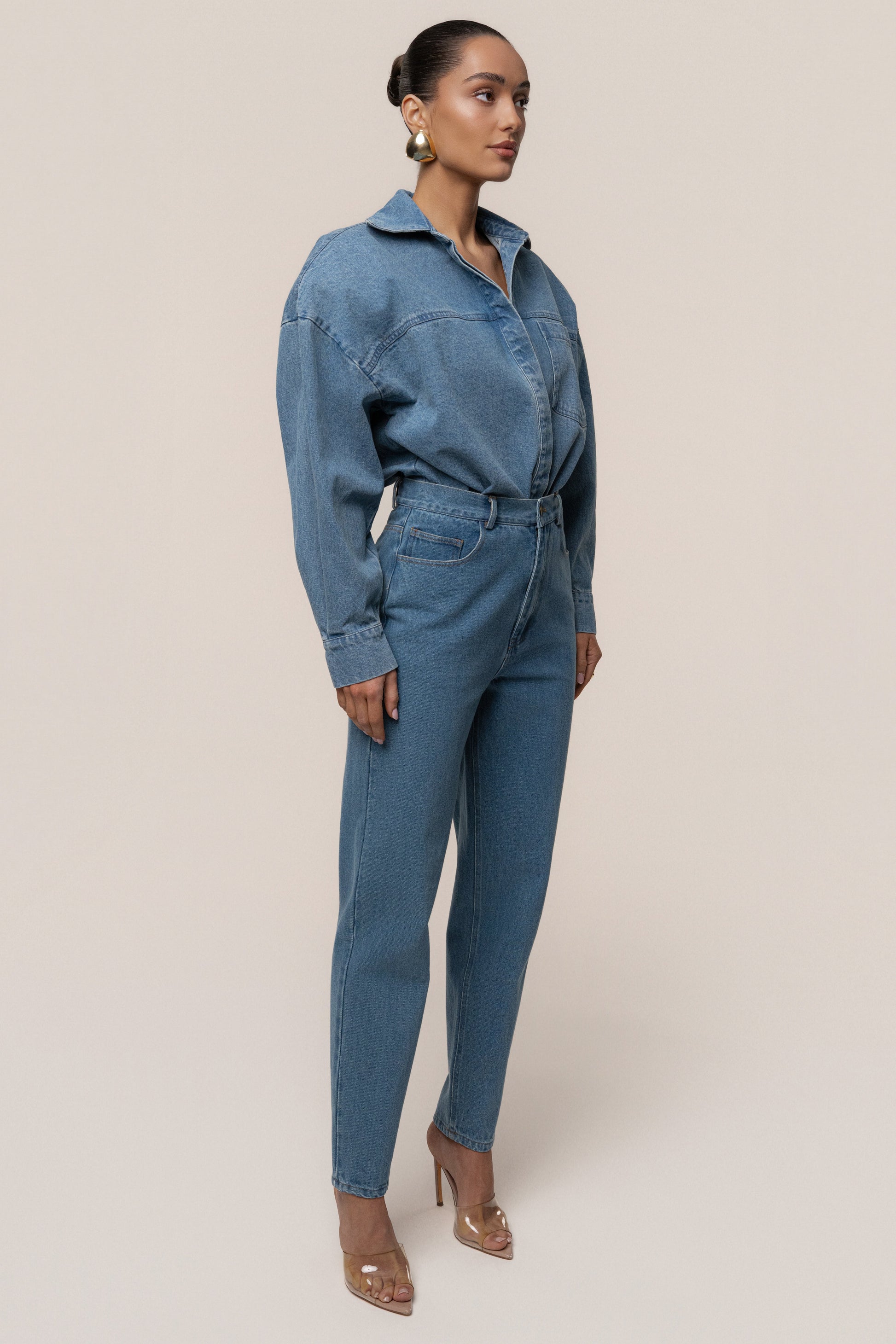 Denim Unstoppable Bodysuit JLUXLABEL