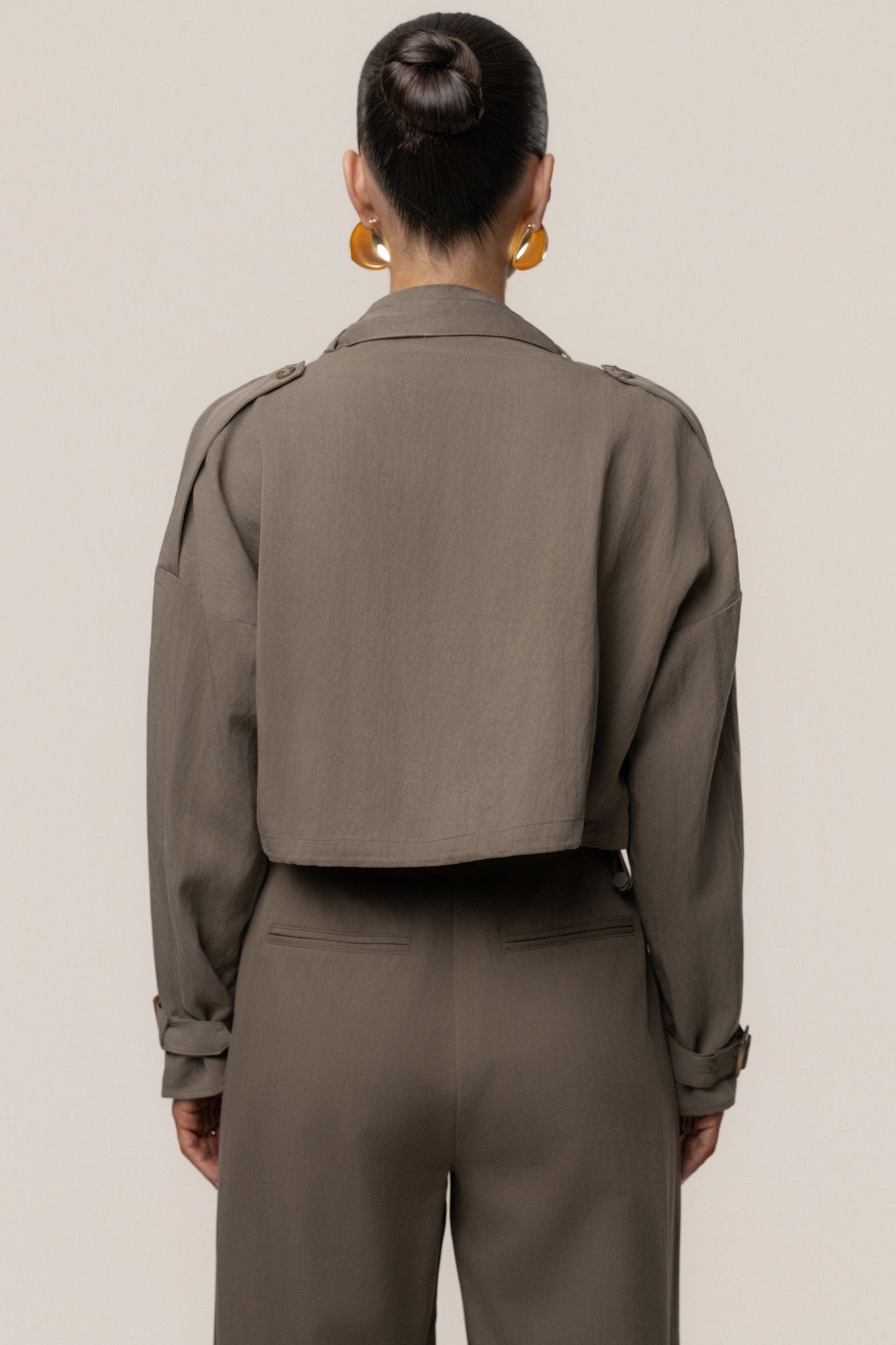 Dark Taupe Wanderlust Crop Top JLUXLABEL