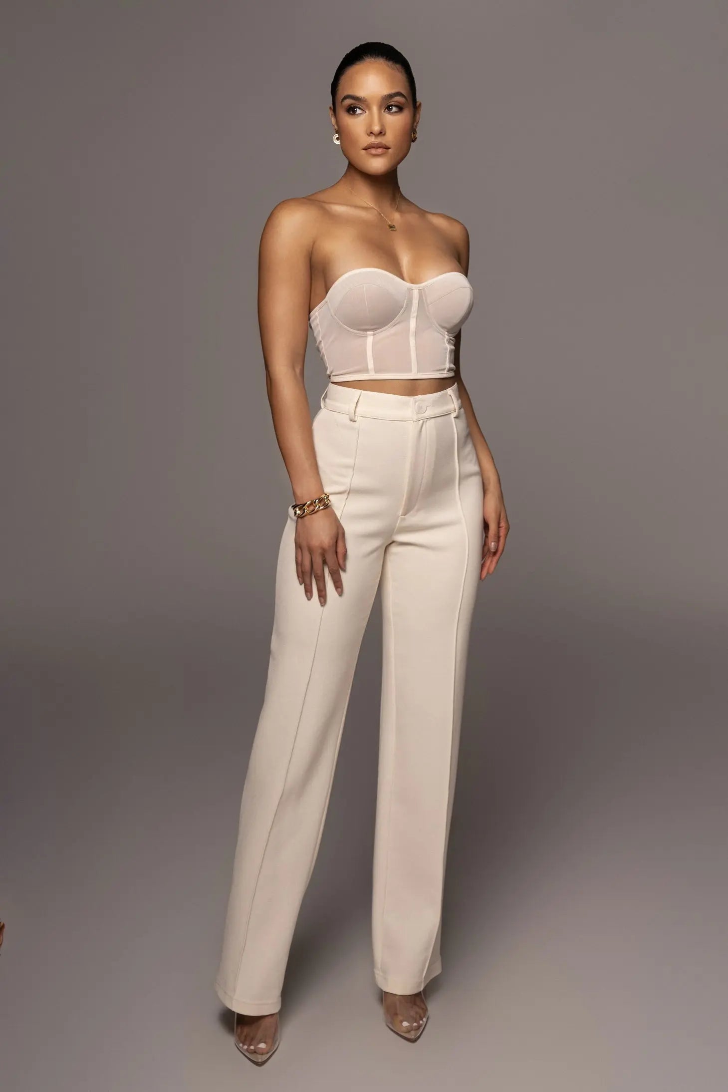 Ivory  Arlette Trousers JLUXLABEL