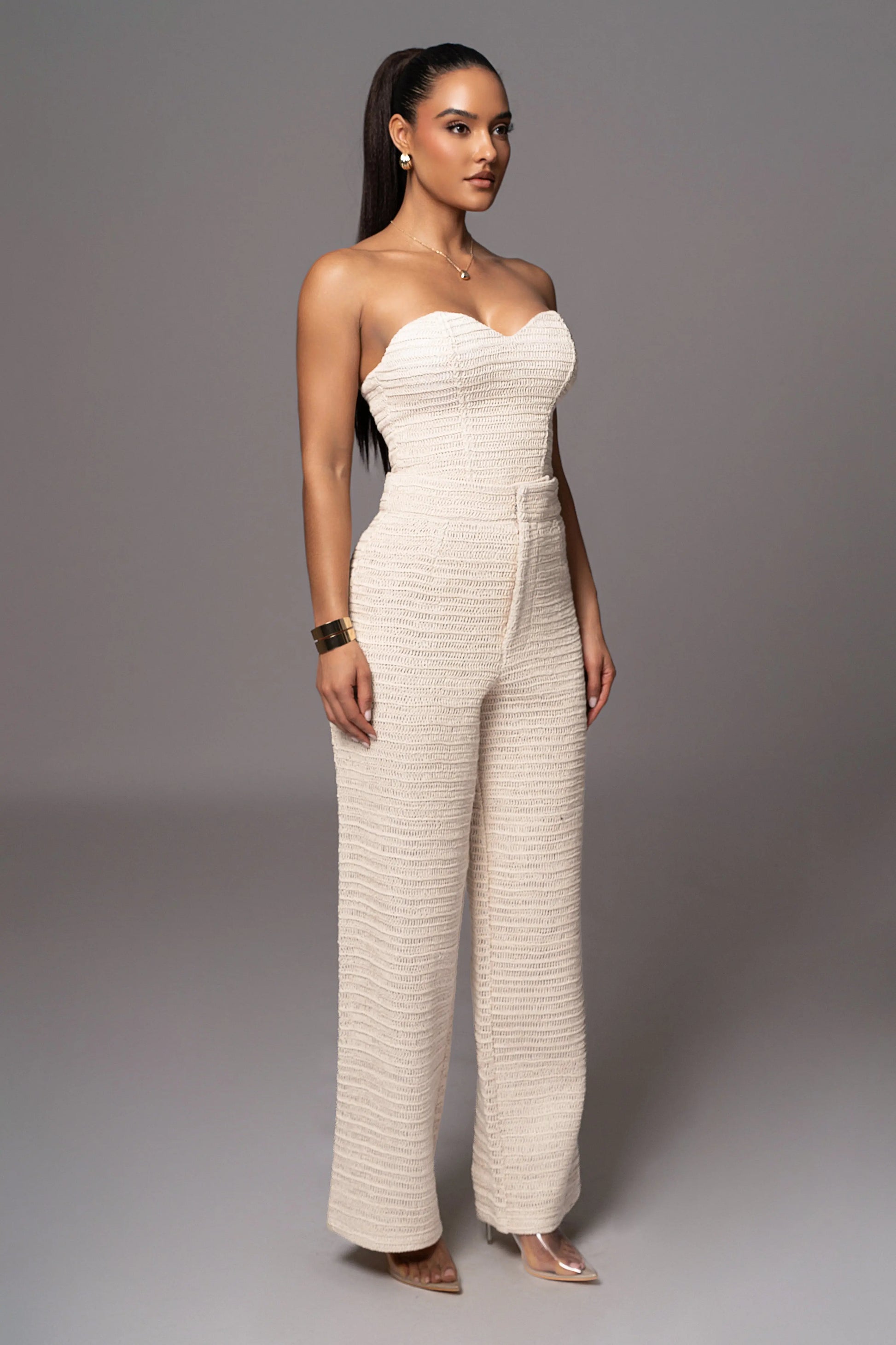 Beige Lila Bustier JLUXLABEL