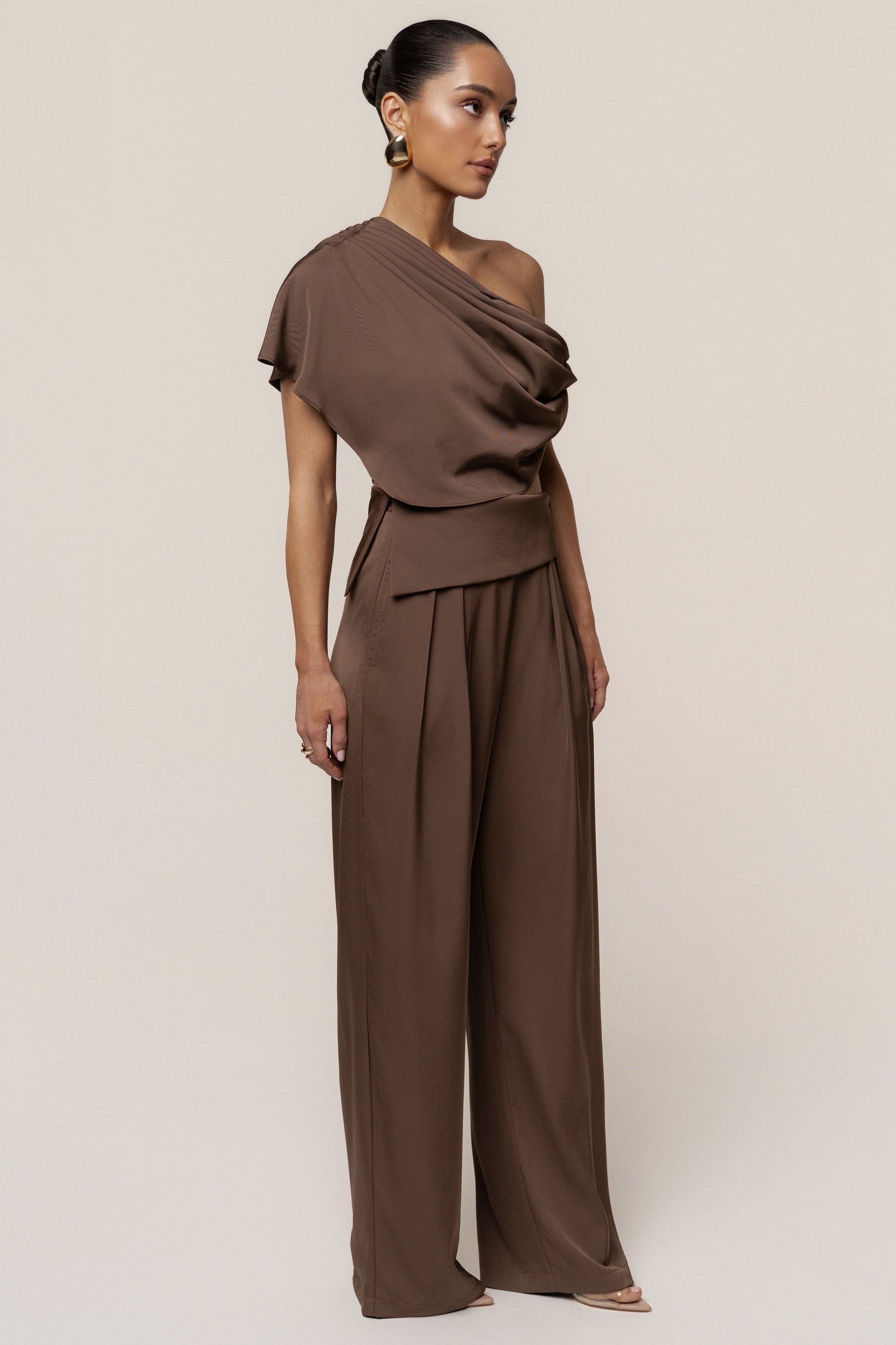 Chocolate Executive Trousers JLUXLABEL