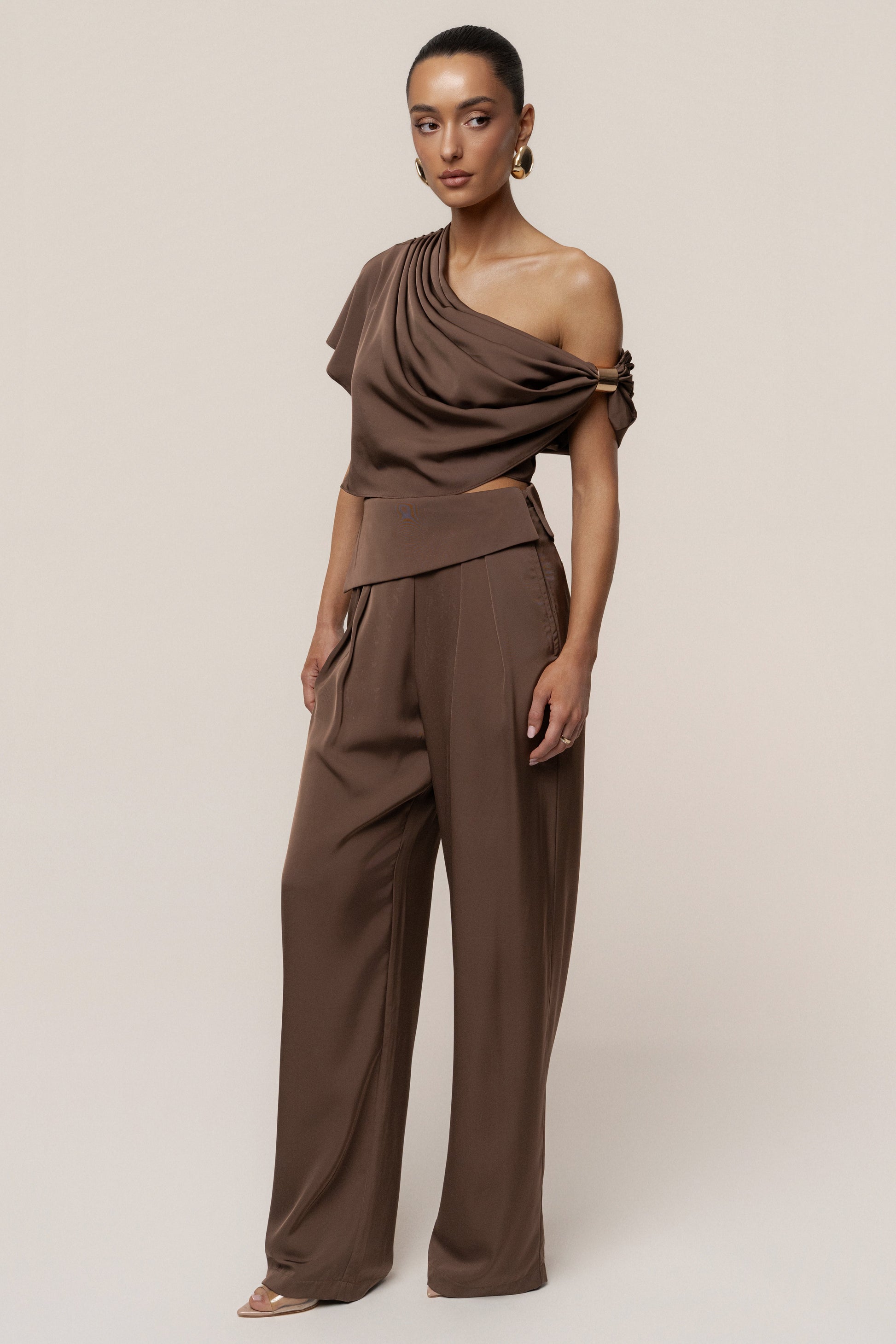 Chocolate Executive Trousers JLUXLABEL