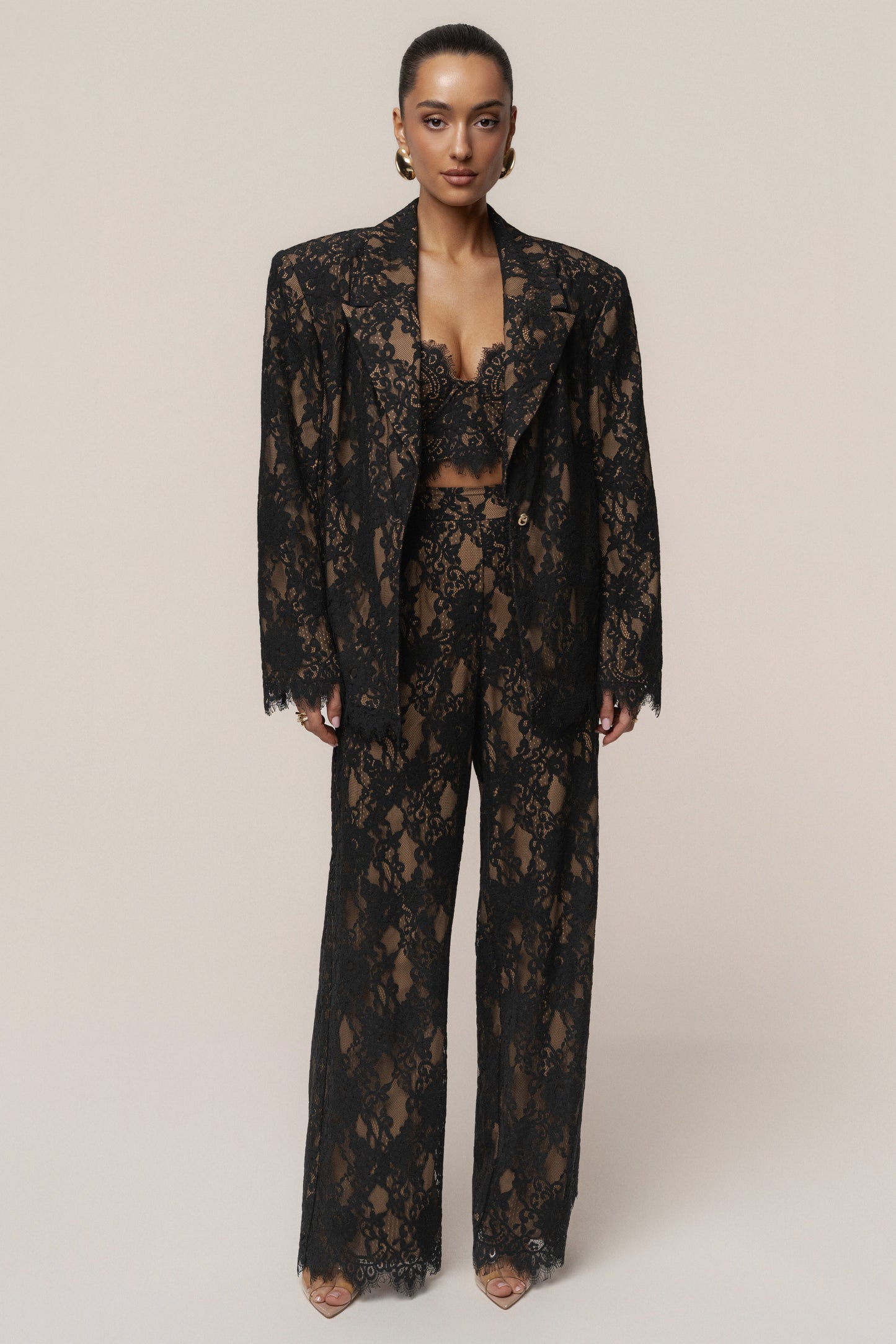 PRE-ORDER Black Forever Crush Lace Pant JLUXLABEL