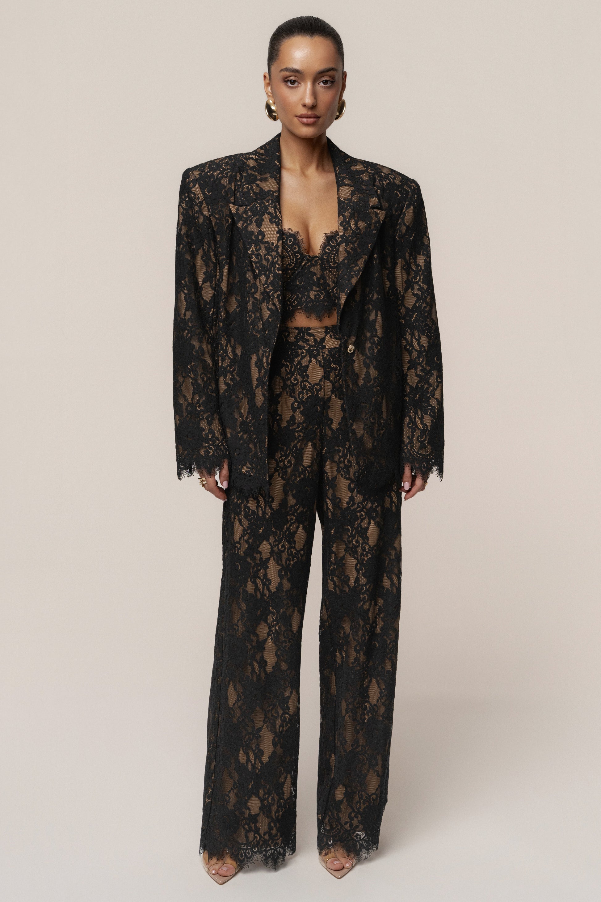 PRE-ORDER Black Forever Crush Lace Pant JLUXLABEL