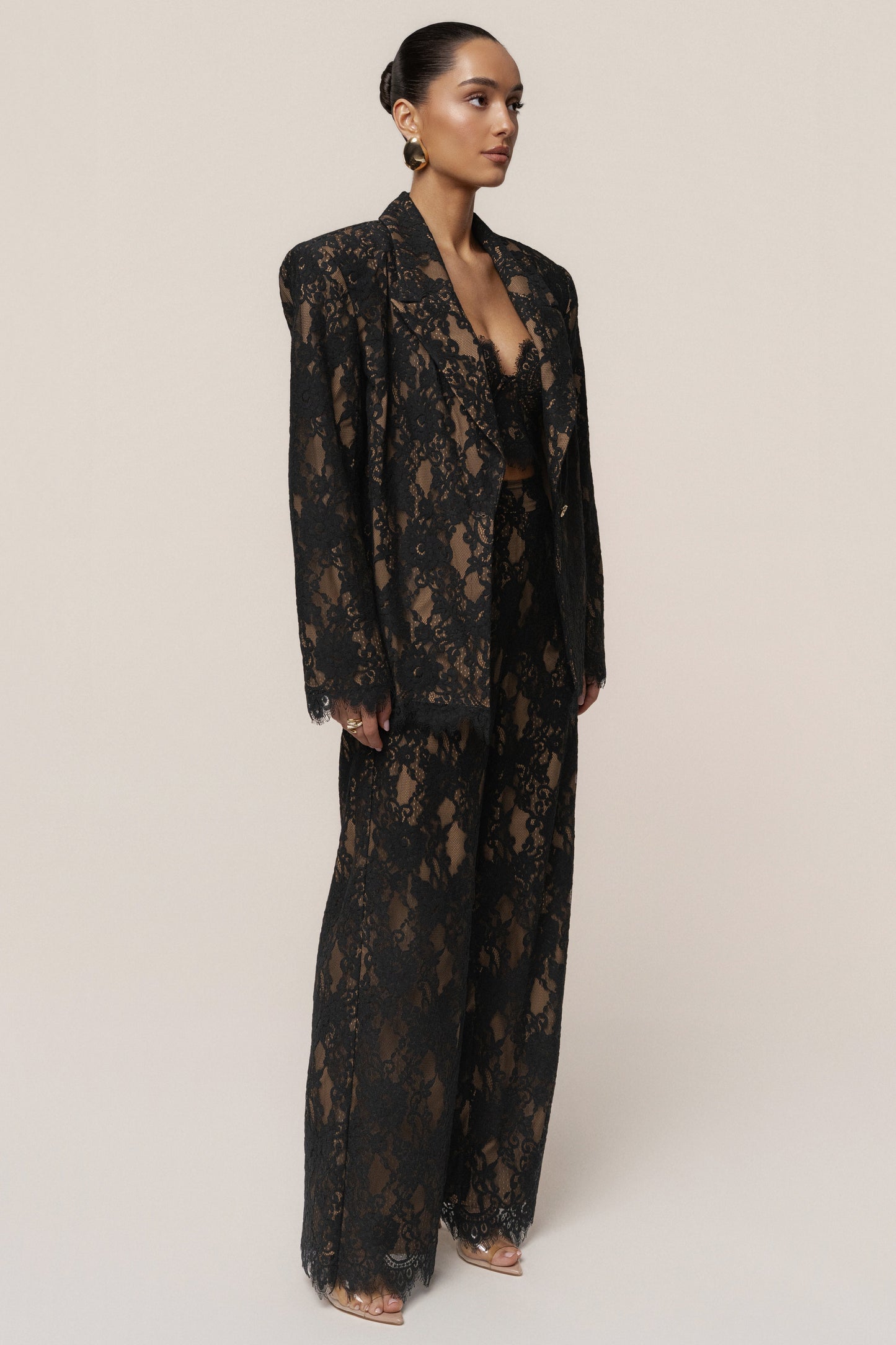 PRE-ORDER Black Forever Crush Lace Pant JLUXLABEL
