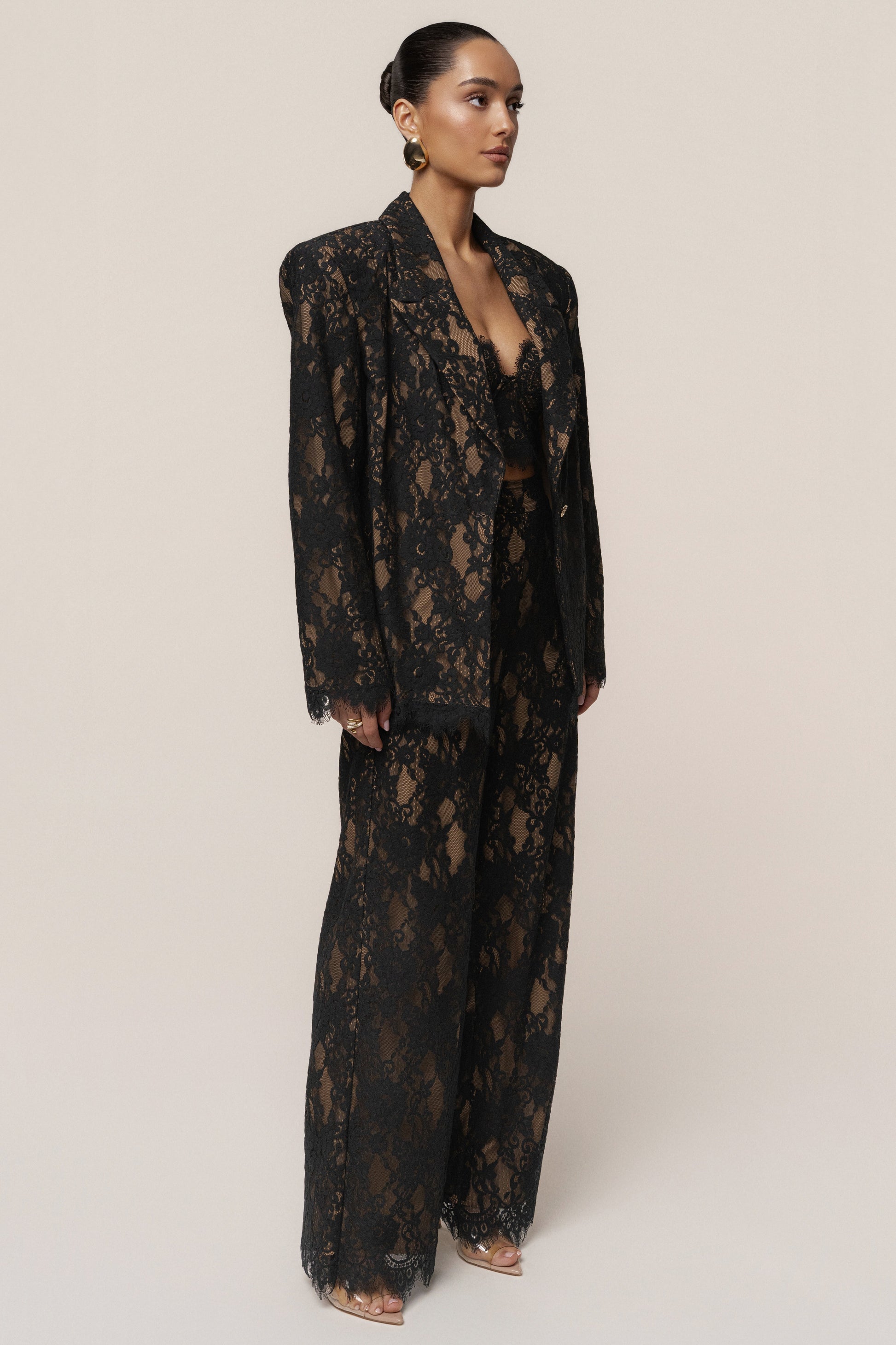 PRE-ORDER Black Forever Crush Lace Pant JLUXLABEL