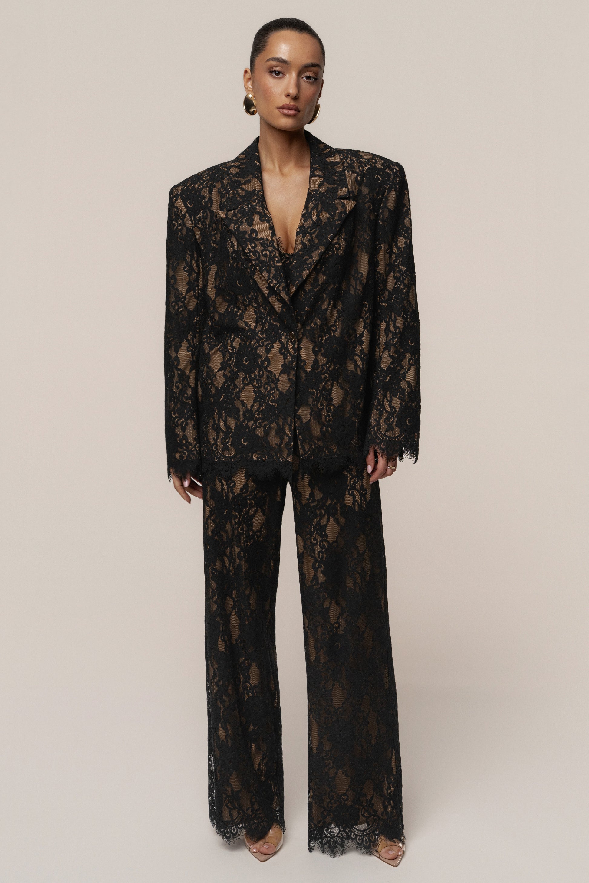PRE-ORDER Black Forever Crush Lace Pant JLUXLABEL