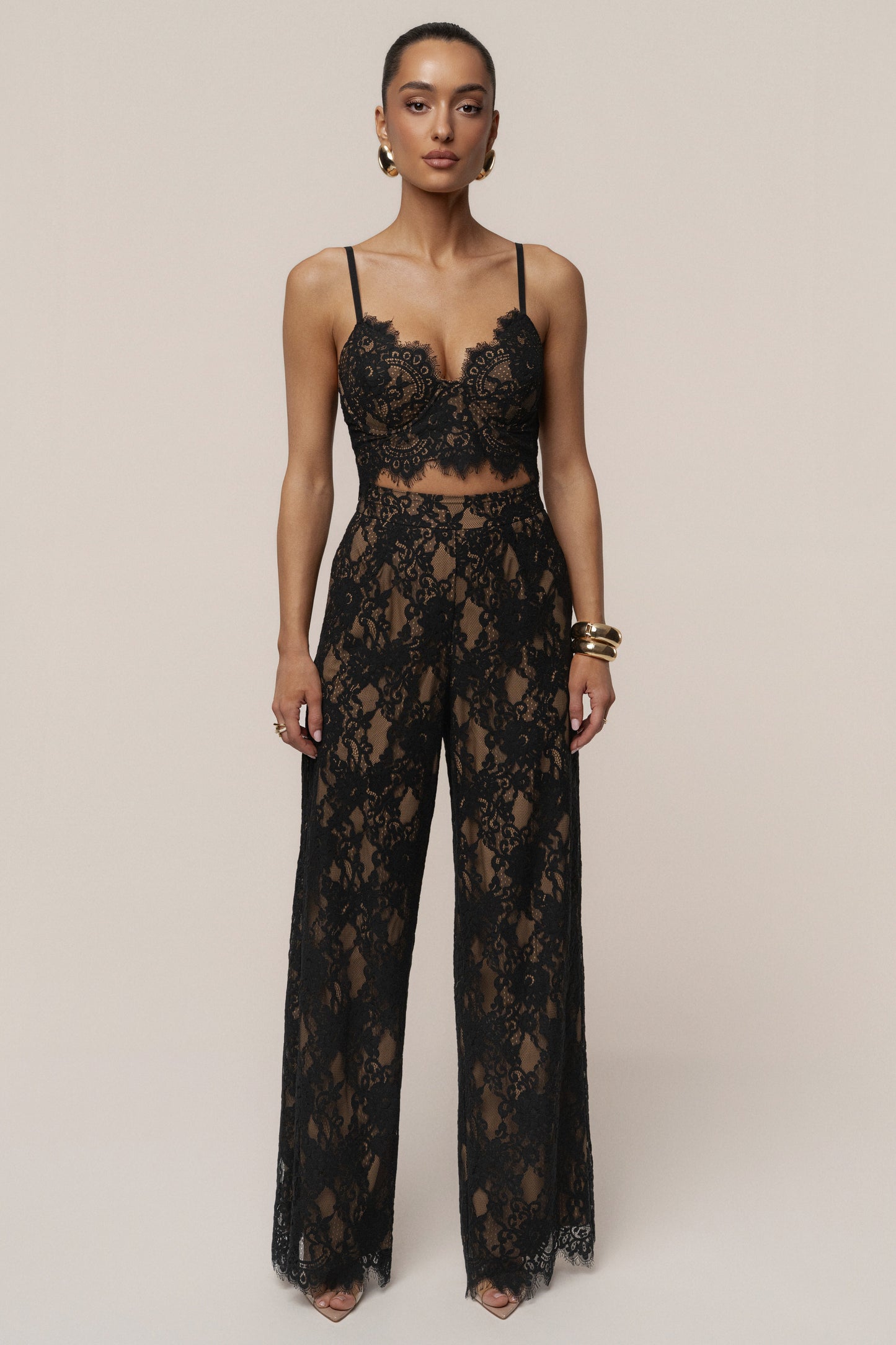 PRE-ORDER Black Forever Crush Lace Pant JLUXLABEL