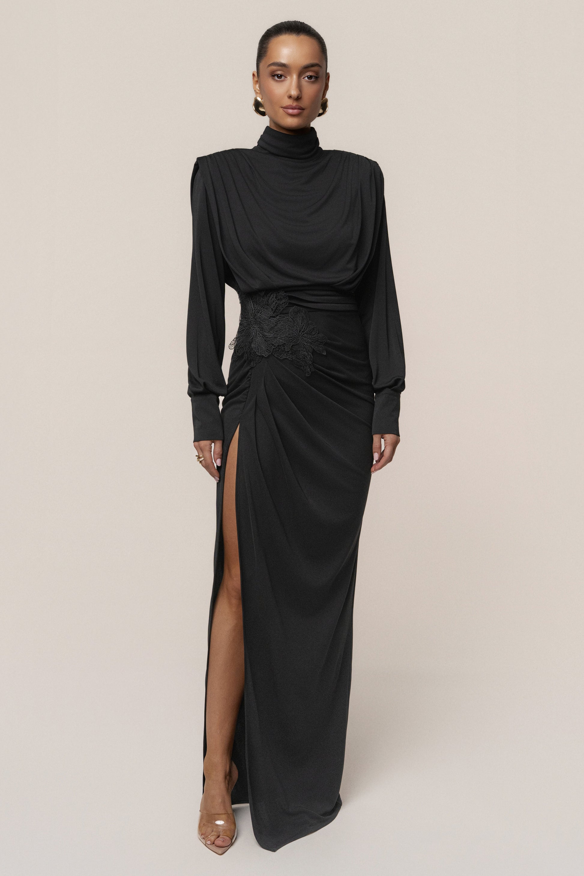 Black Radiance Maxi Gown JLUXLABEL