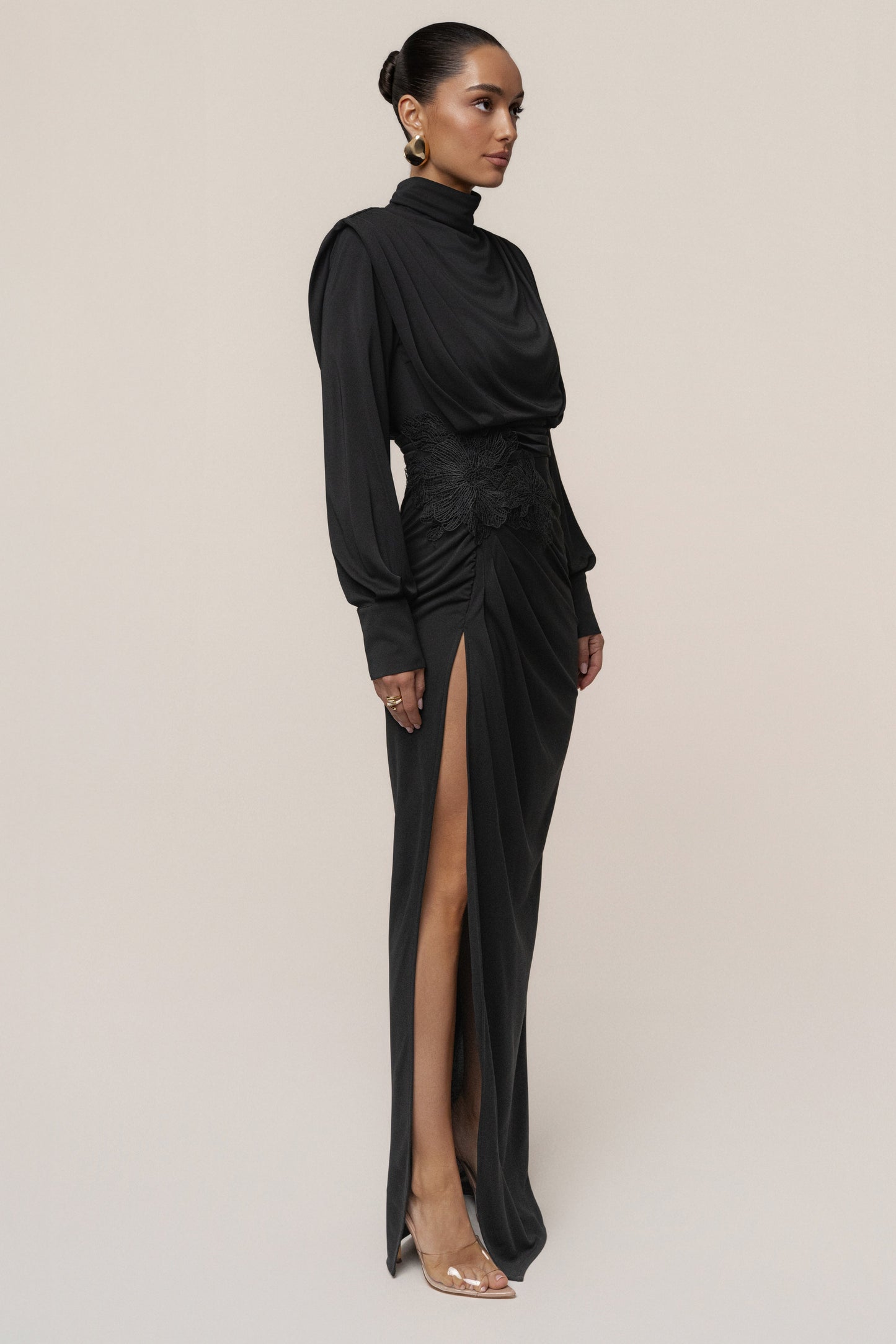 Black Radiance Maxi Gown JLUXLABEL