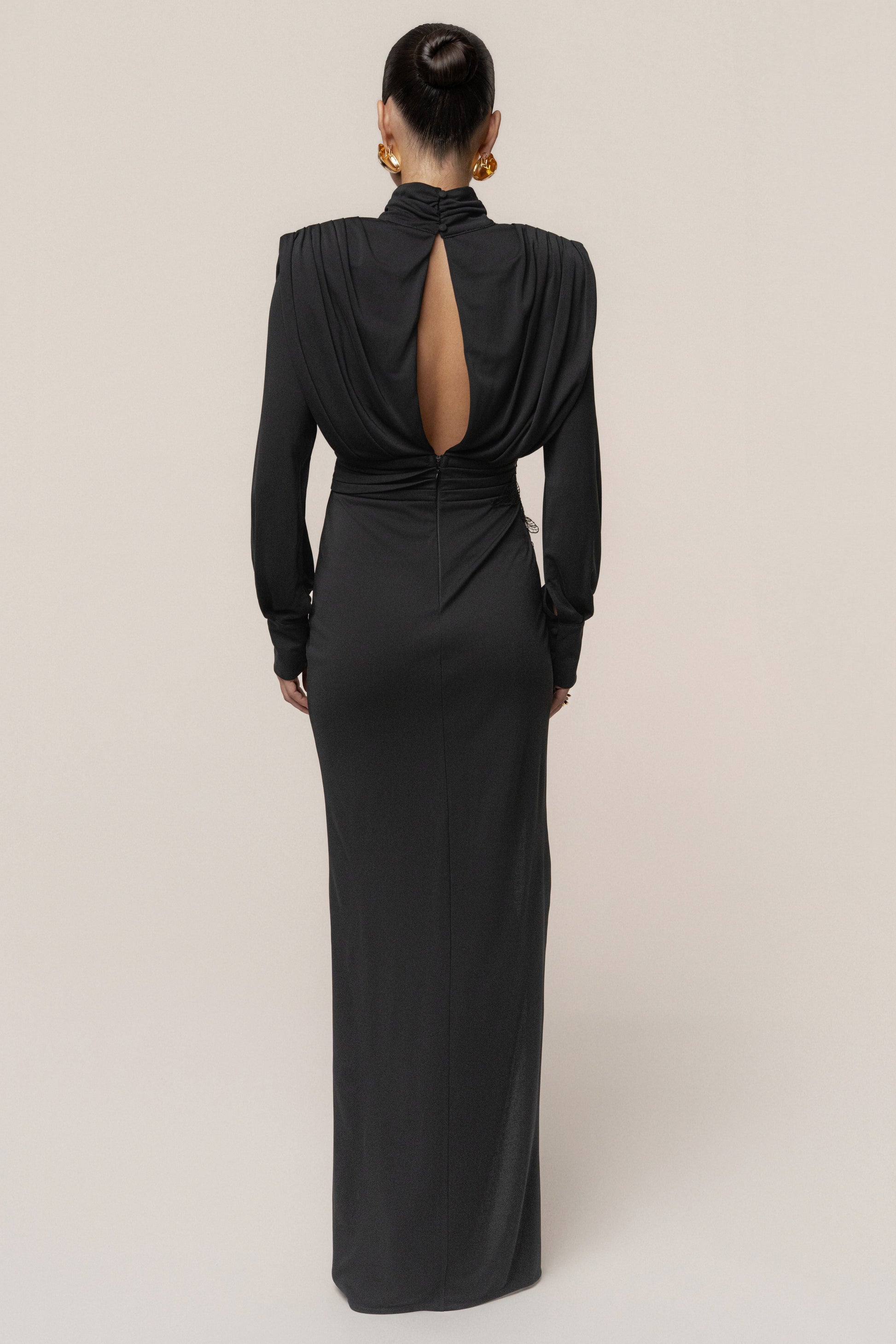 Black Radiance Maxi Gown JLUXLABEL
