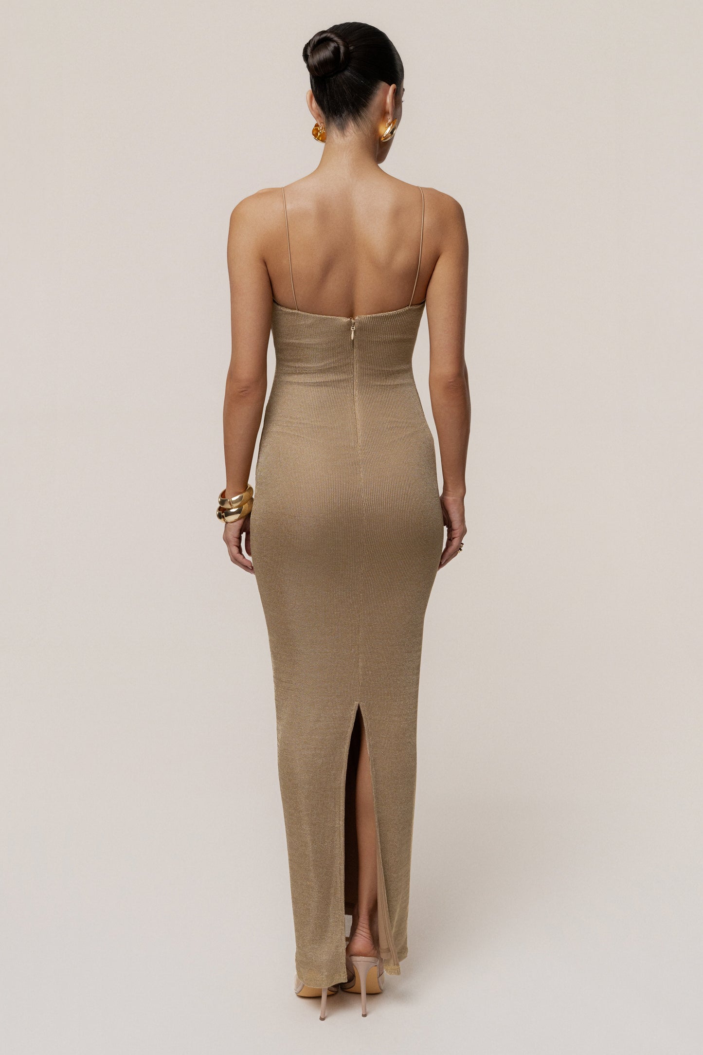 Gold Midnight Sky Maxi Dress JLUXLABEL