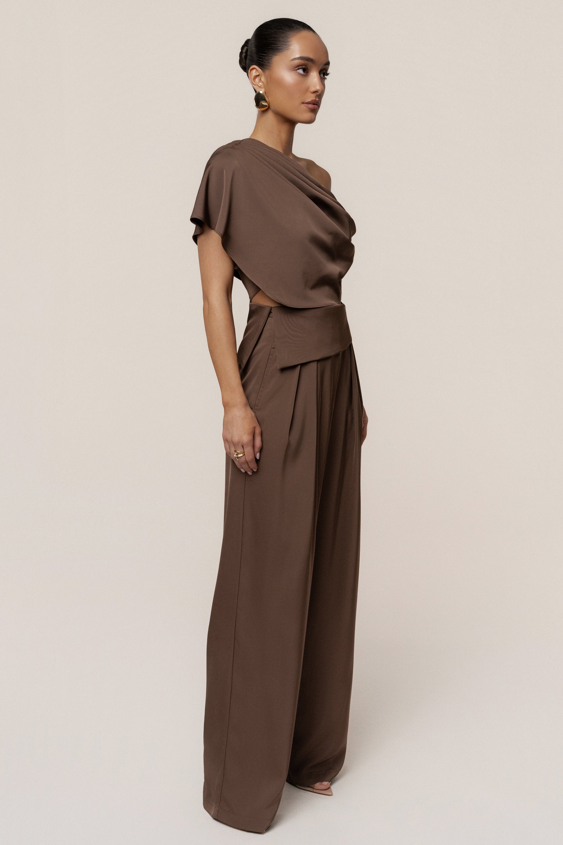 Chocolate Executive Trousers JLUXLABEL