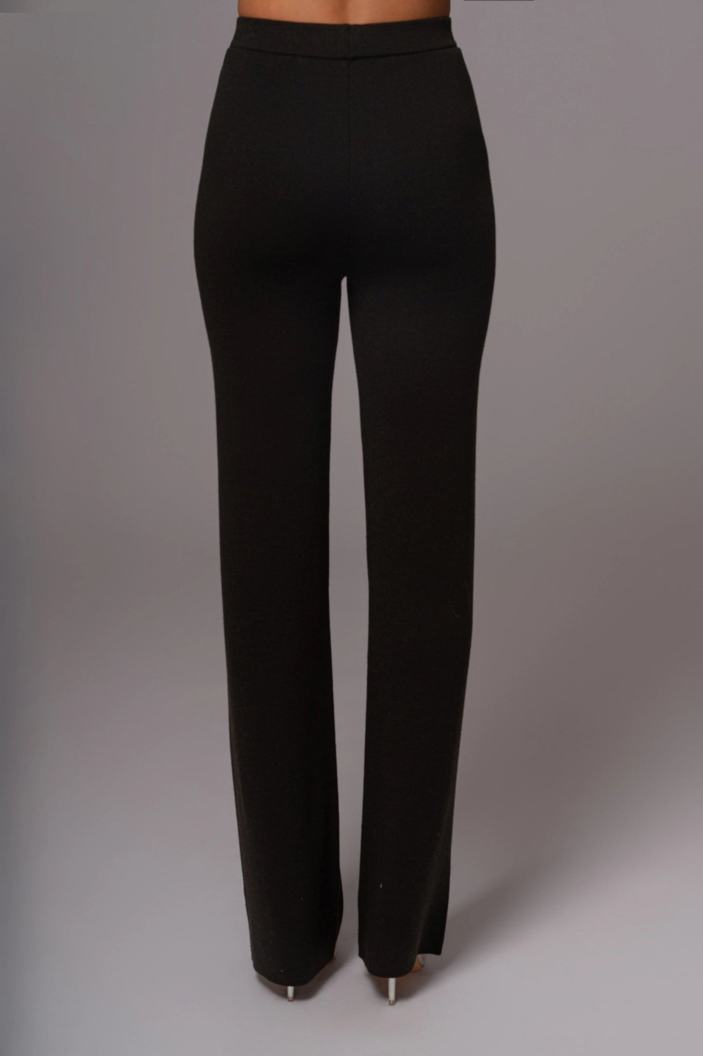 Black Alani Knit Pants JLUXLABEL