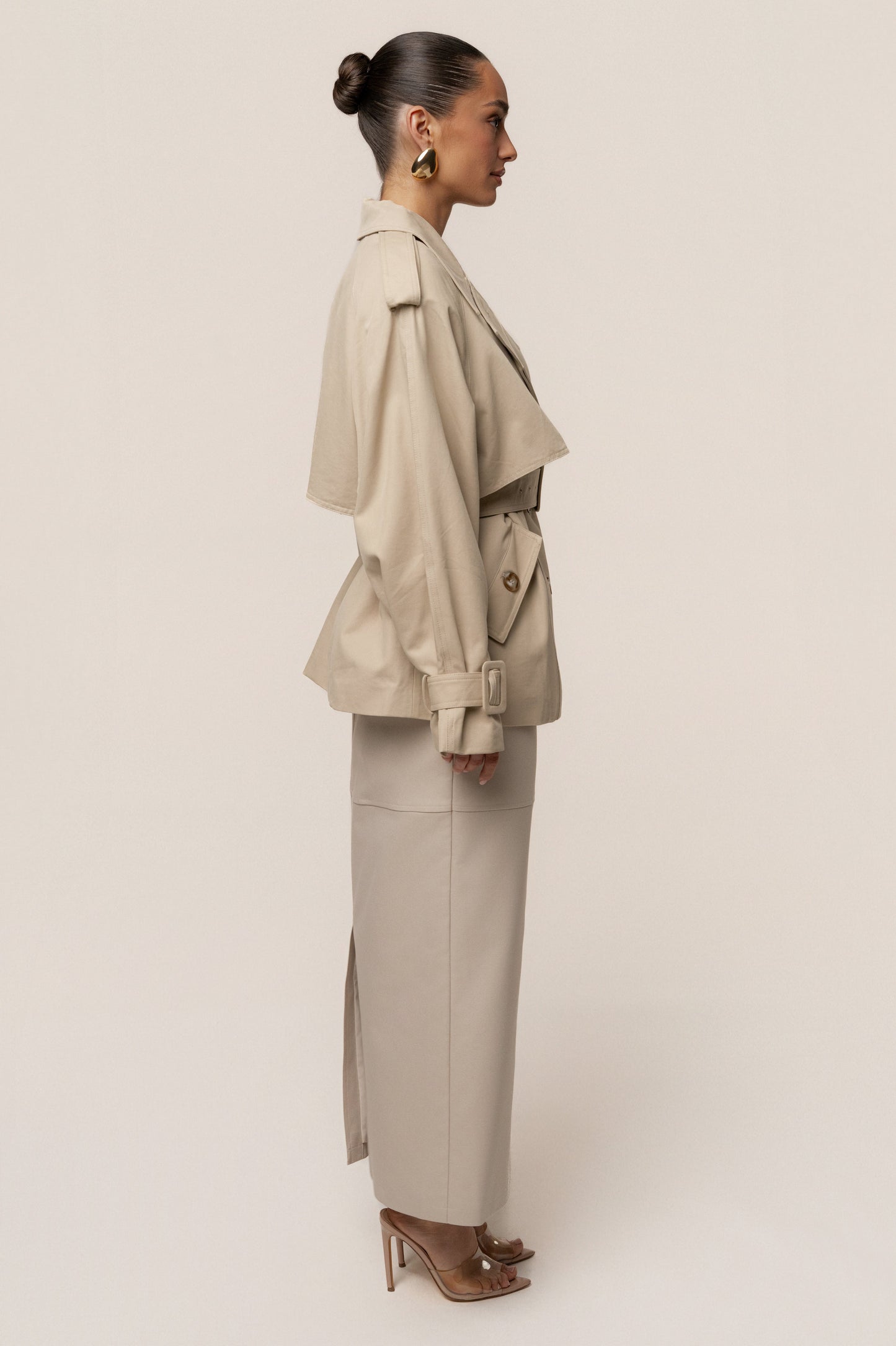 Khaki Classic Oversized Trench JLUXLABEL