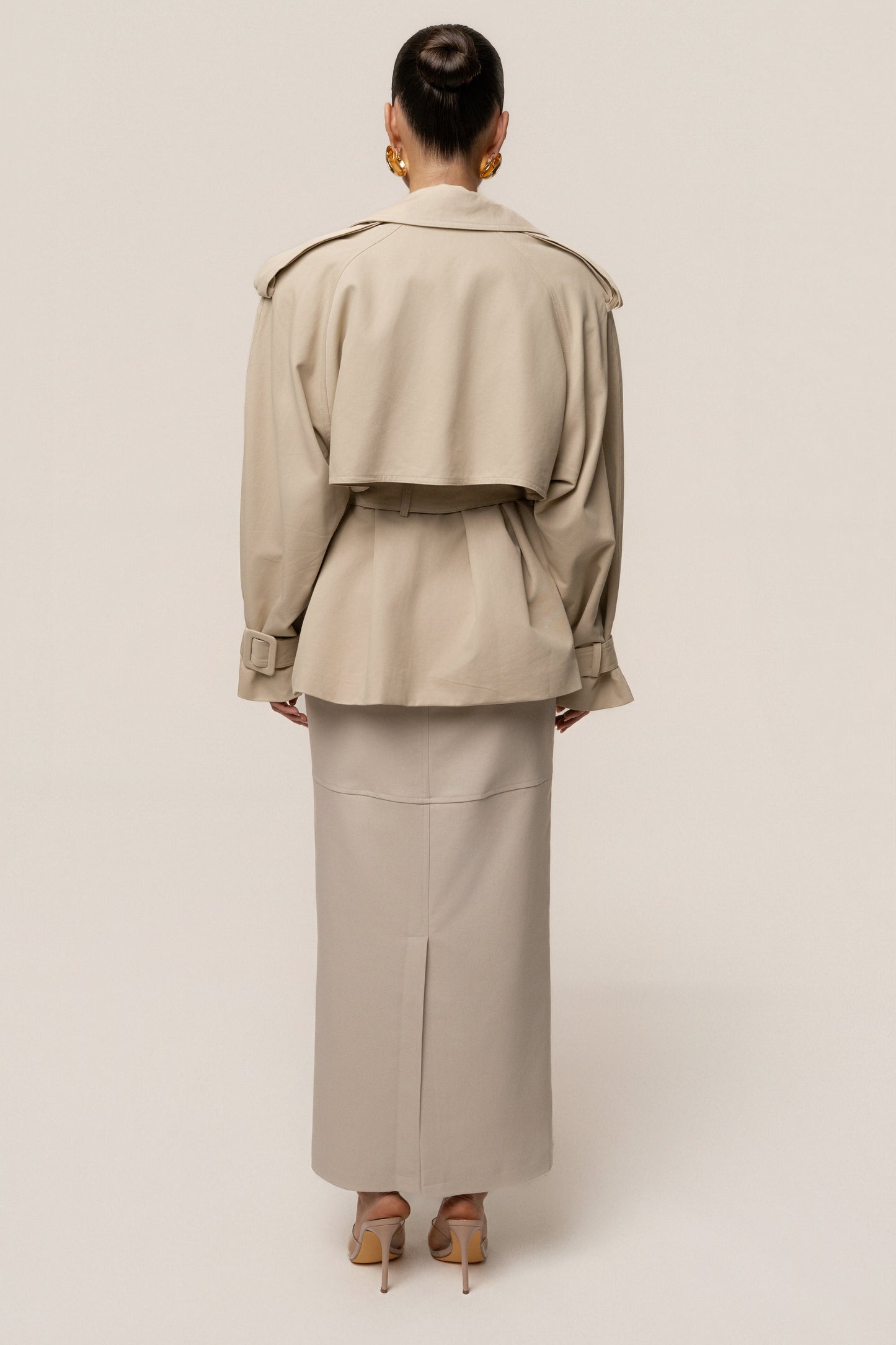 Khaki Classic Oversized Trench JLUXLABEL