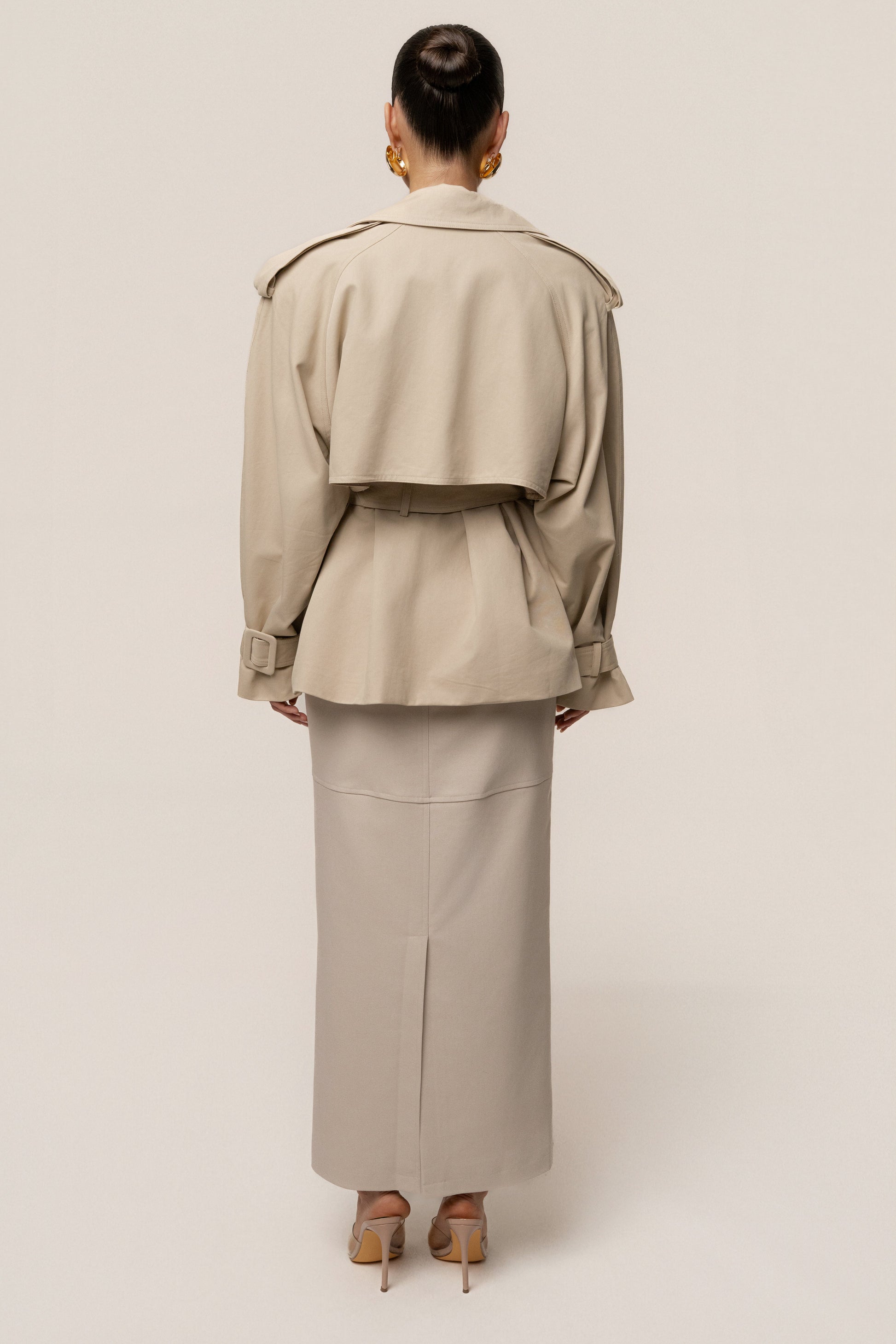 Khaki Classic Oversized Trench JLUXLABEL