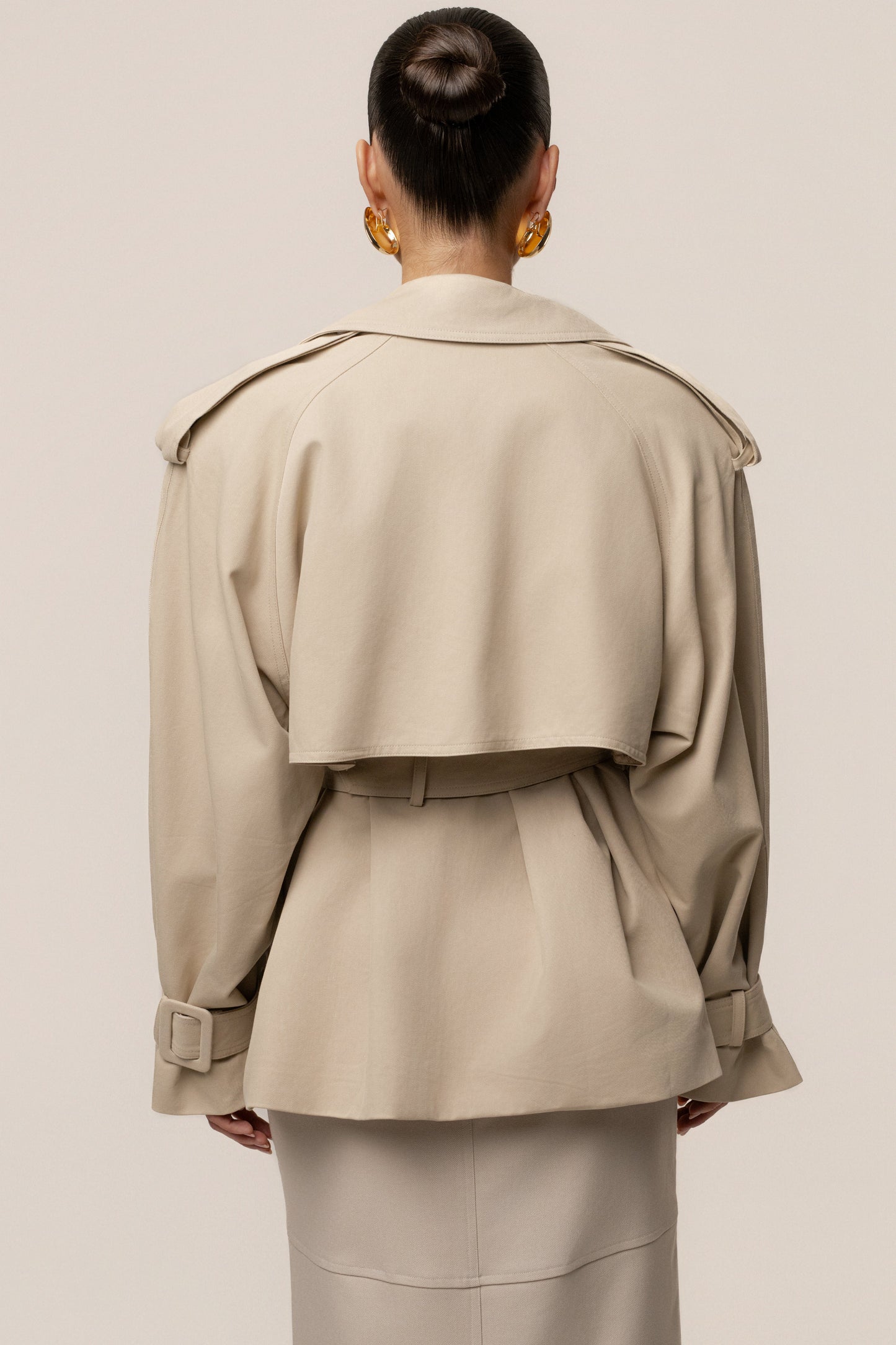 Khaki Classic Oversized Trench JLUXLABEL