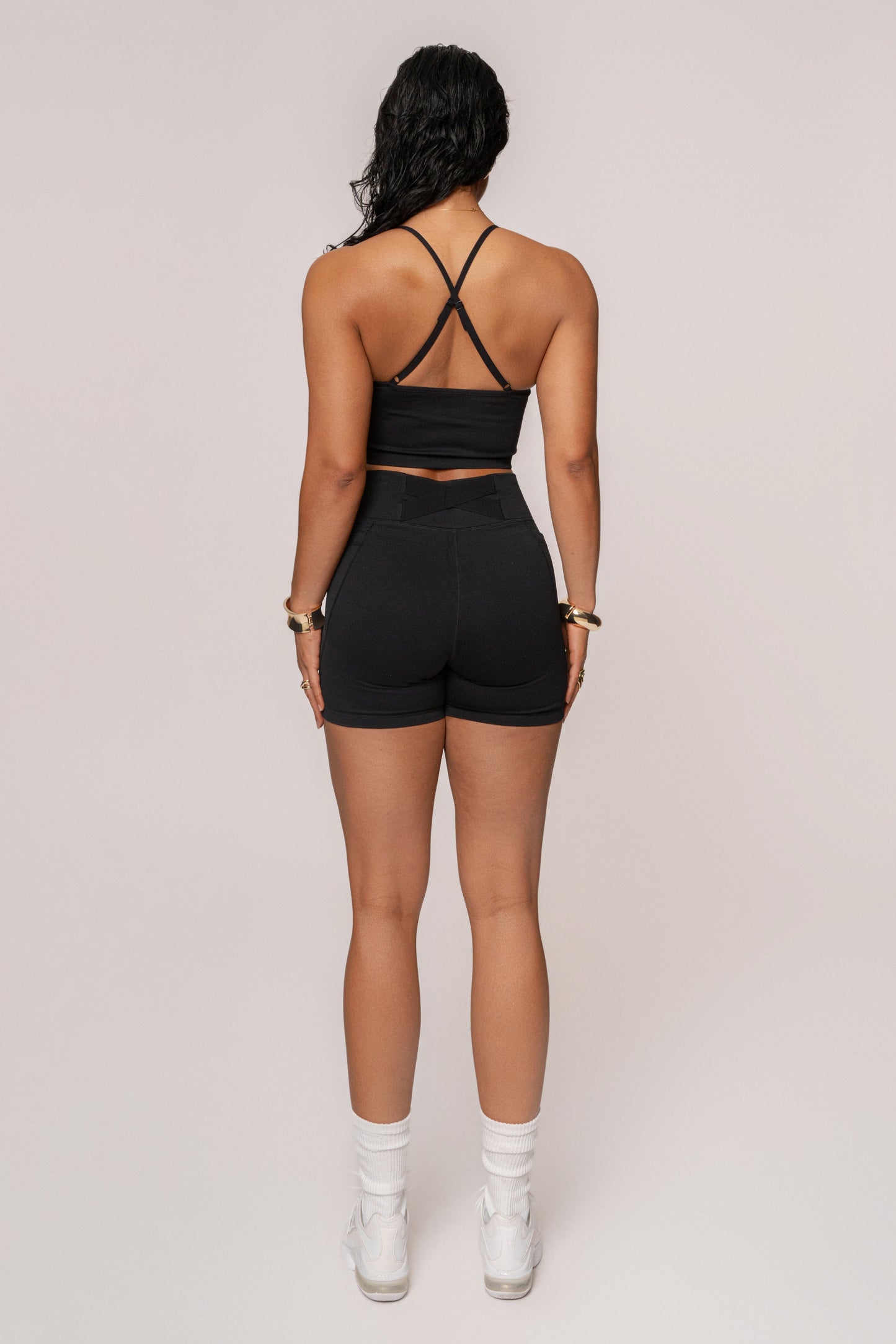 Black On The Move Biker Short
