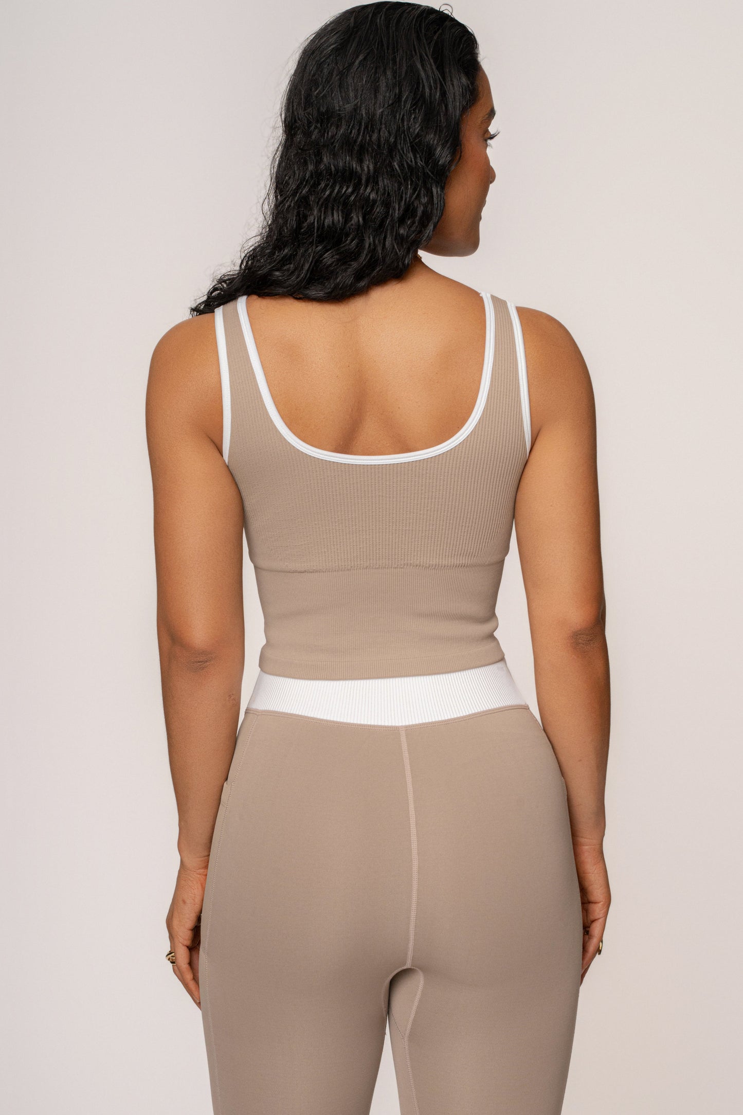 Beige/White Limitless Performance Top