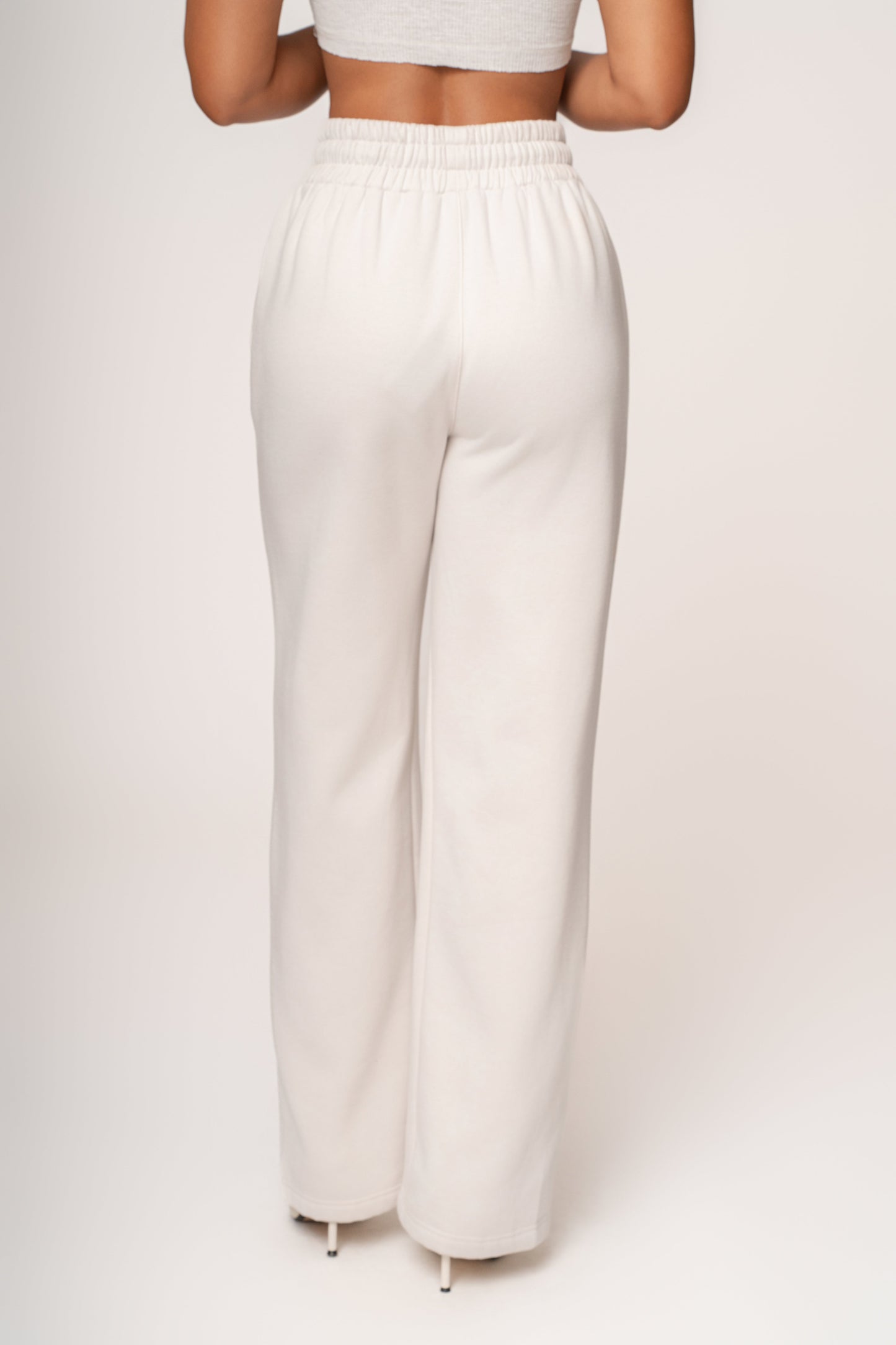 Bone JLUXLABEL Logo Fleece Pants