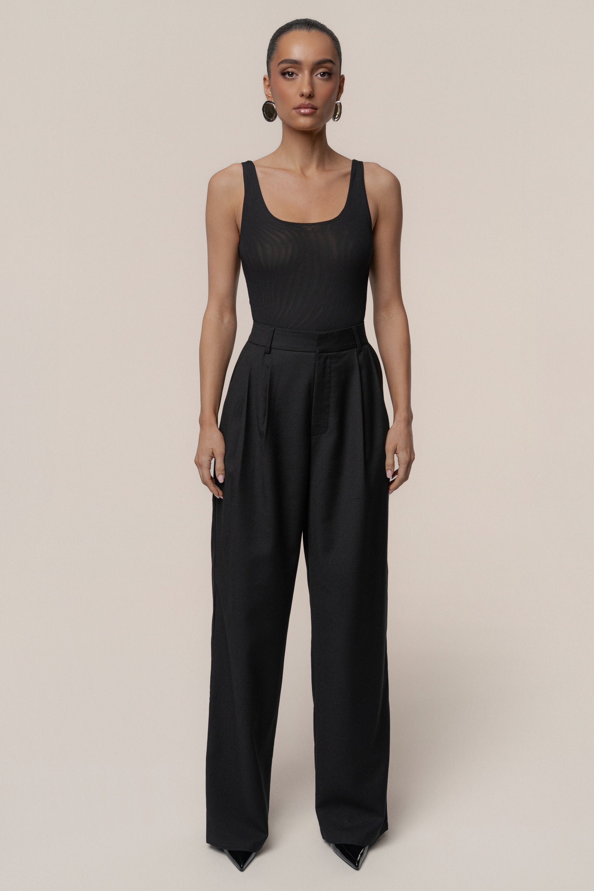 Black Refined Moments Trouser JLUXLABEL